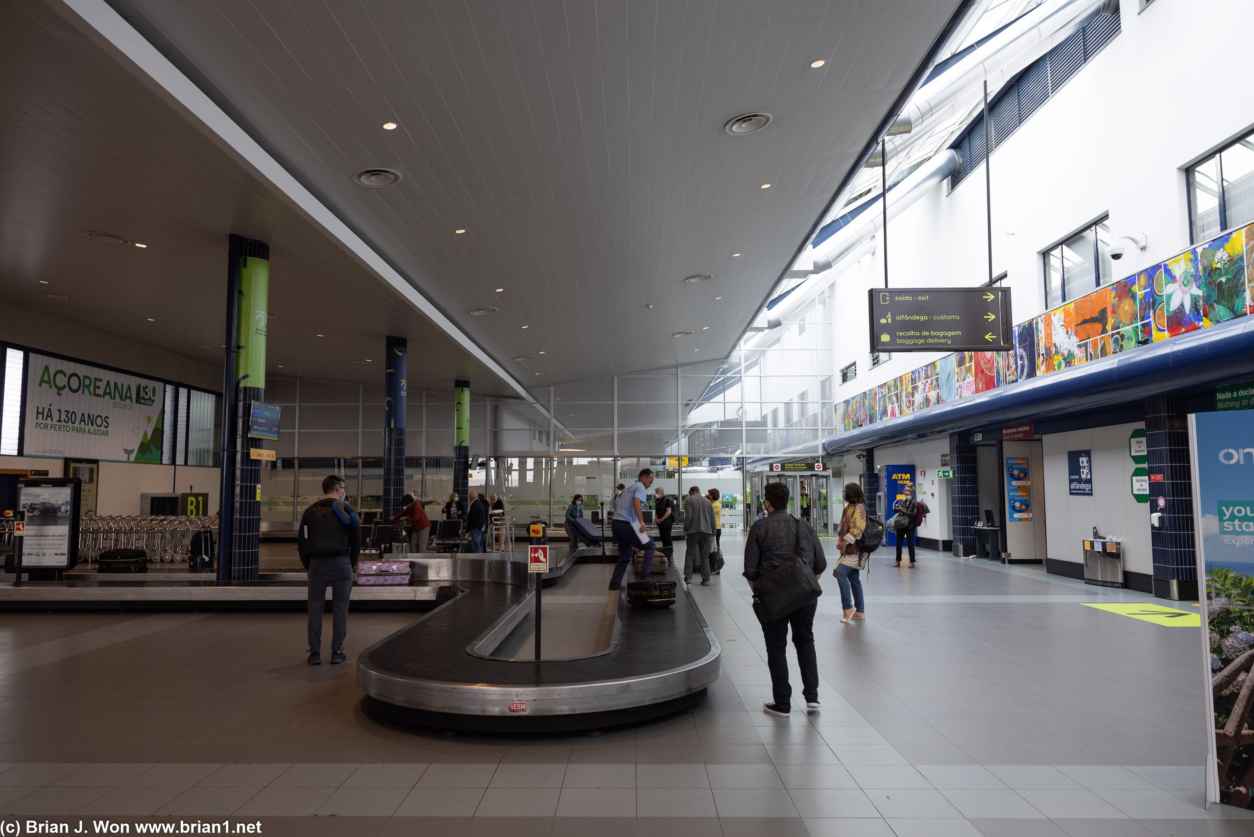 Joao Paulo II airport is very modestly sized.