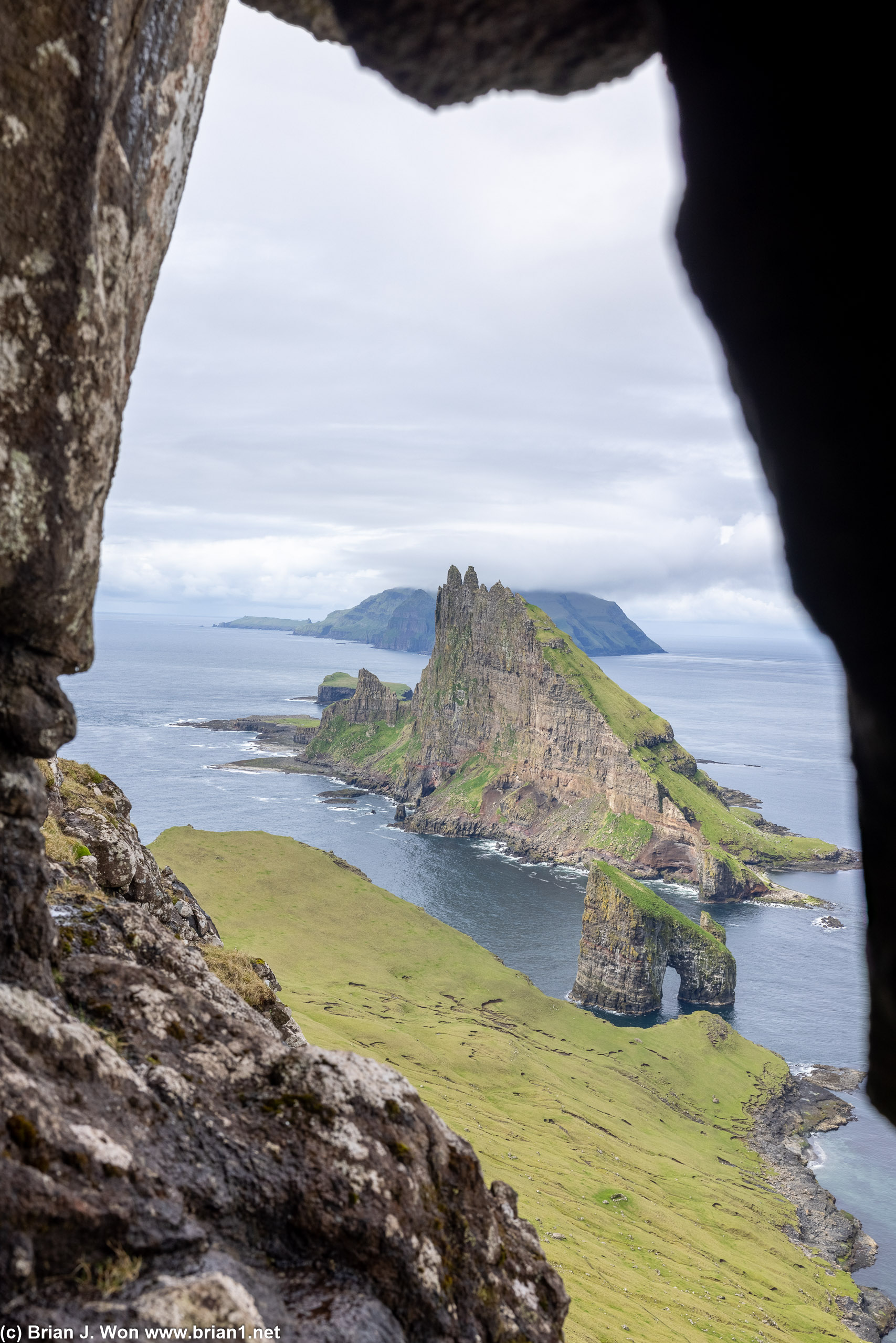Not quite a cave in the rocks, but still a cool view.