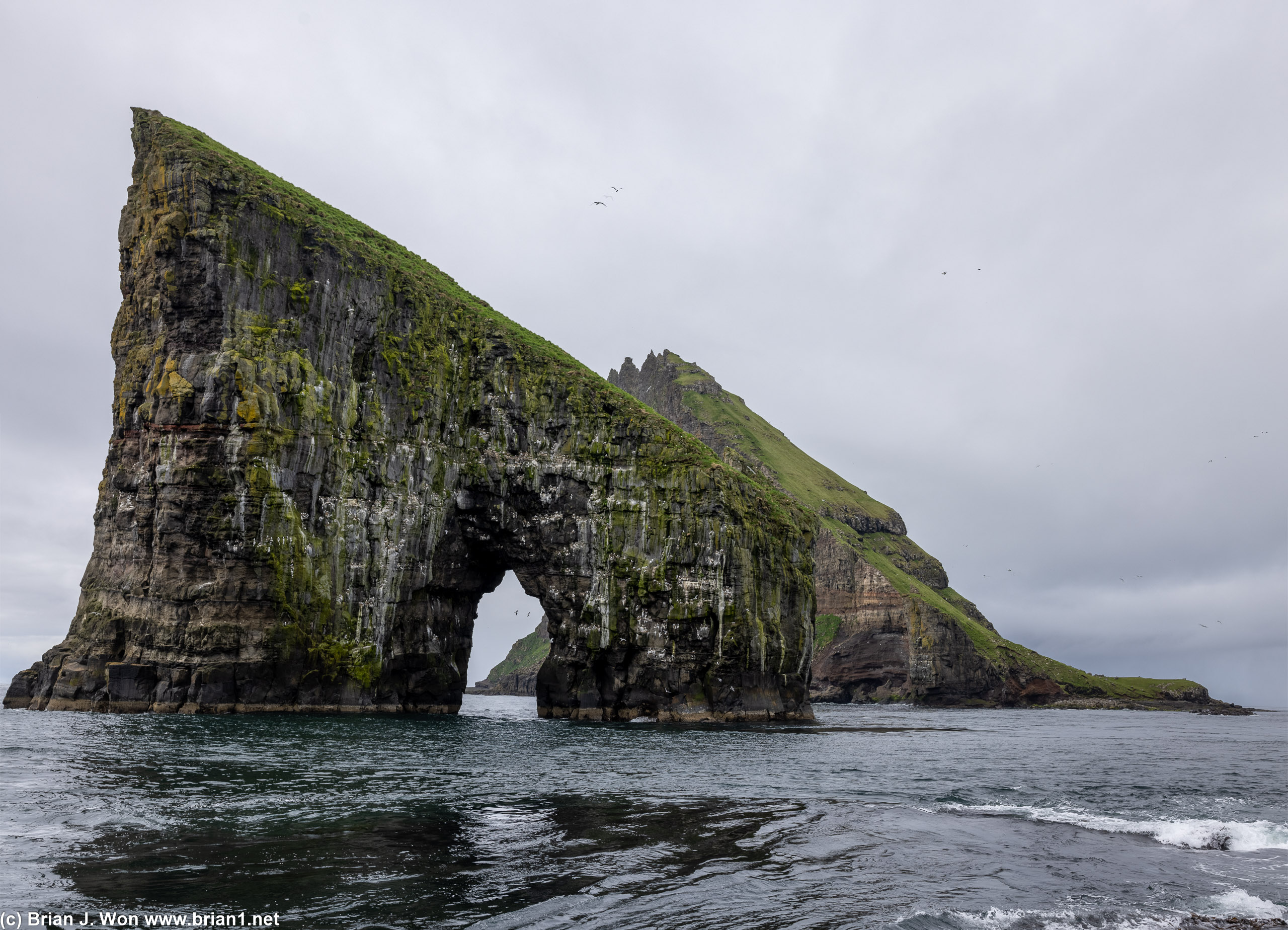 Down to sea level.