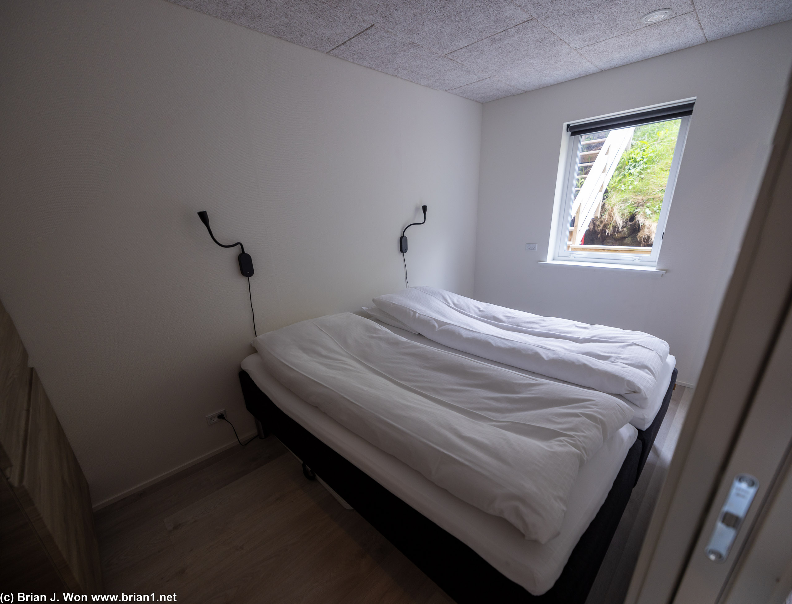 First floor bedroom in this AirBnB is... tight.