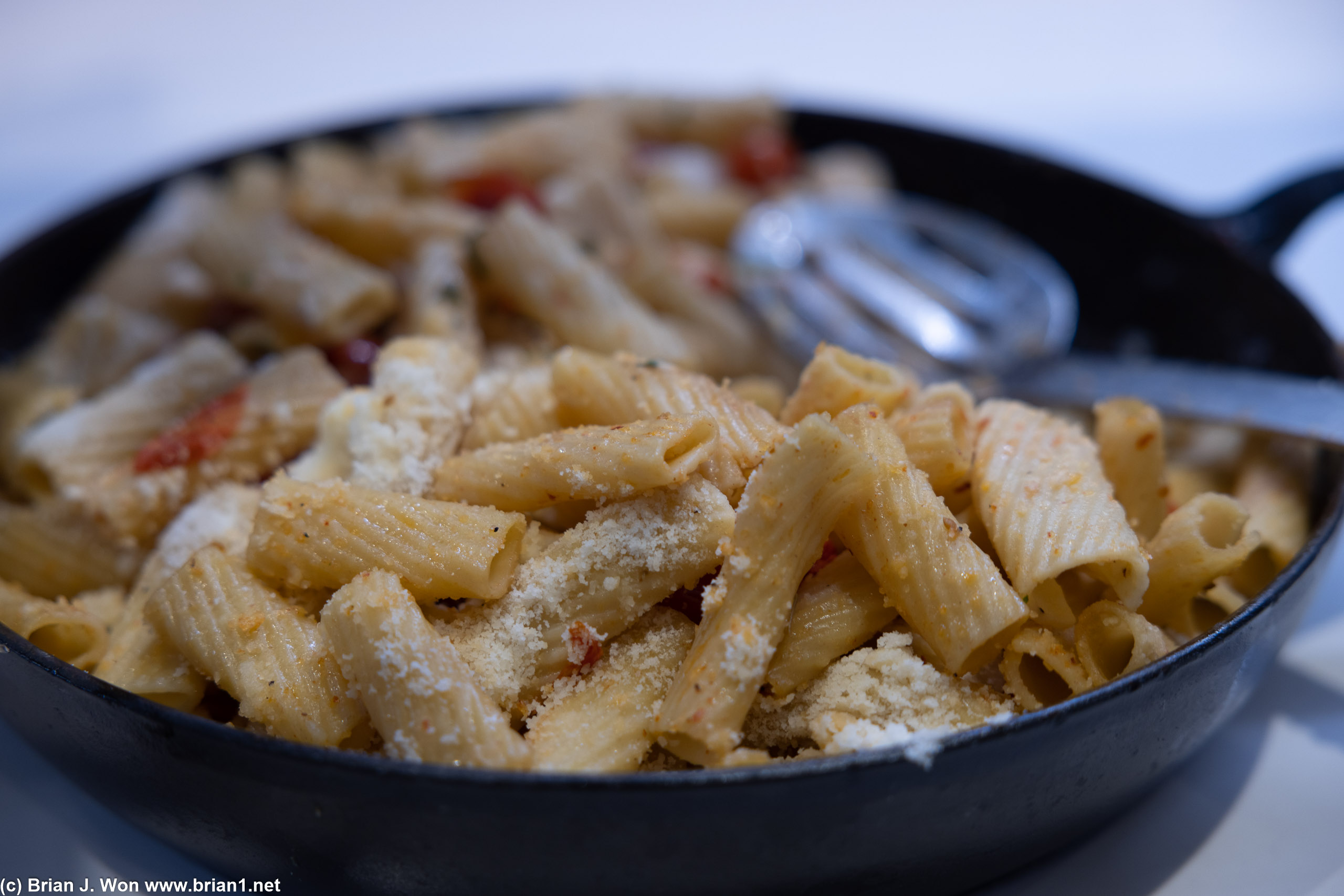 Rigatoni at the buffet.