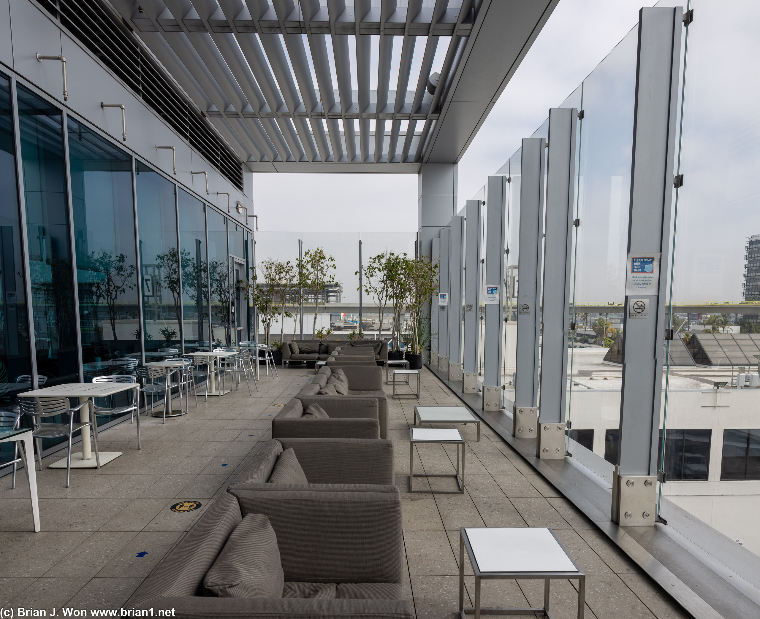 Empty outside on the patio.