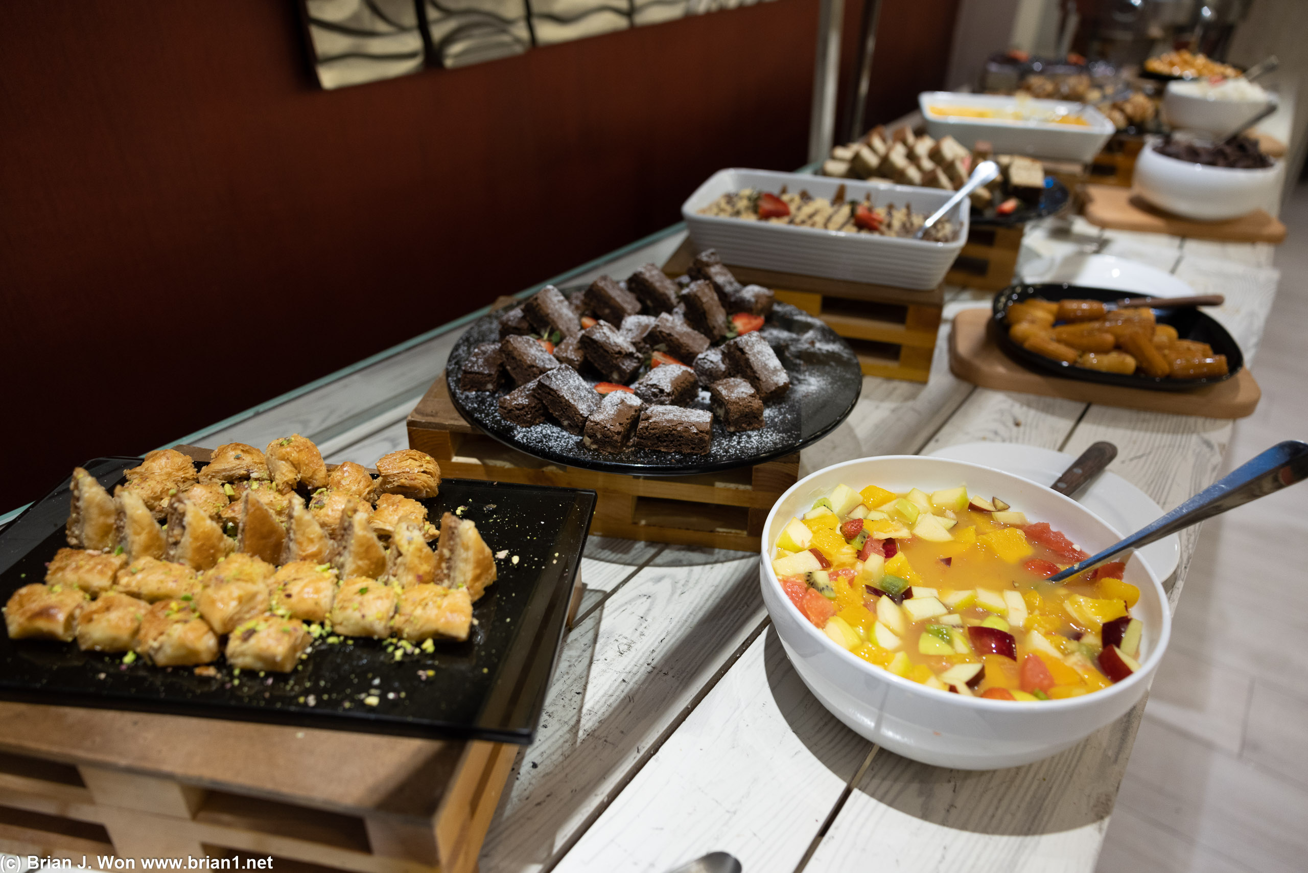Buffet for dinner.