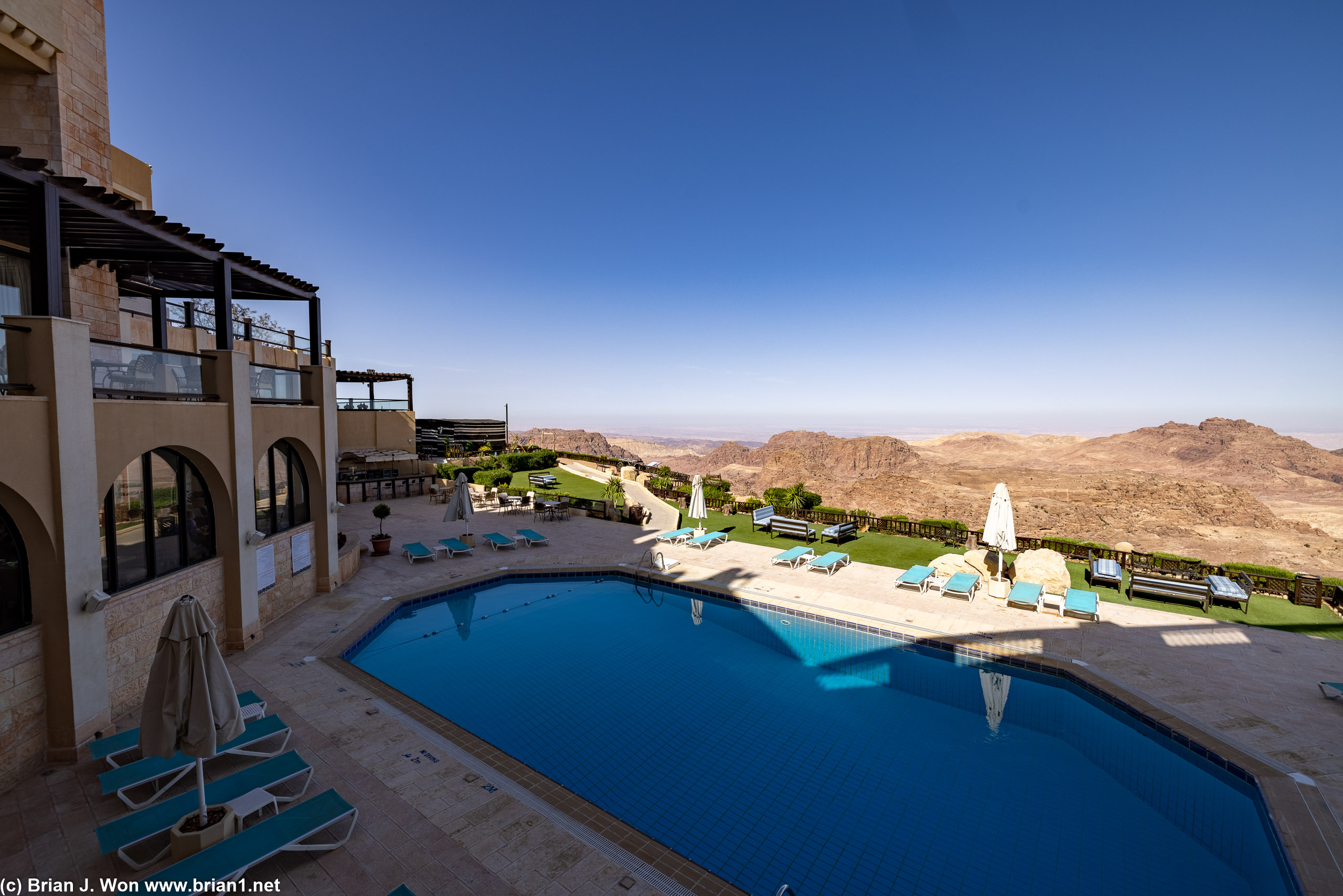 View of Petra from the room.