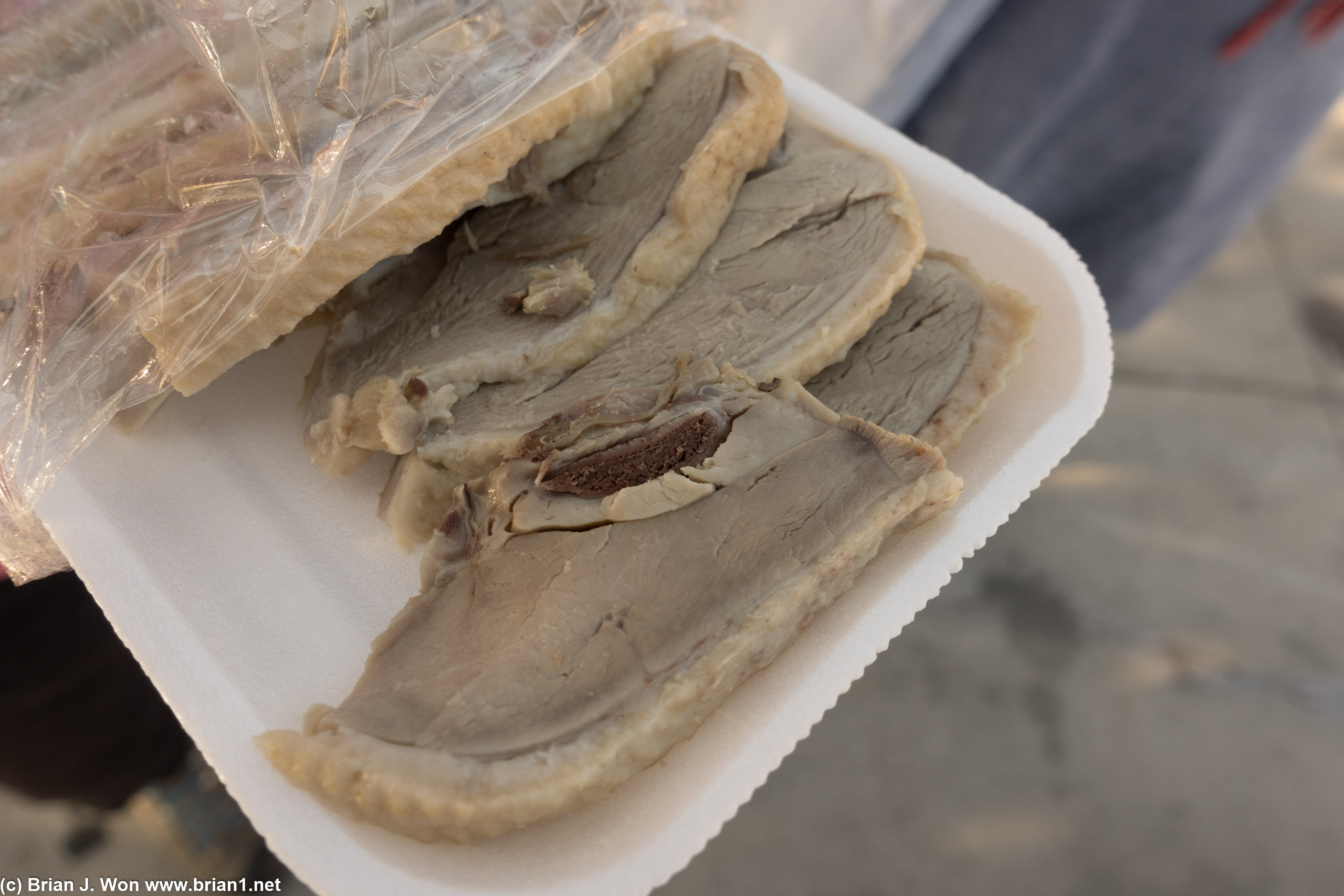 Not sure how I feel about salted duck. It's subtle, more mild than a roast duck, yet still sufficiently strong a flavor.