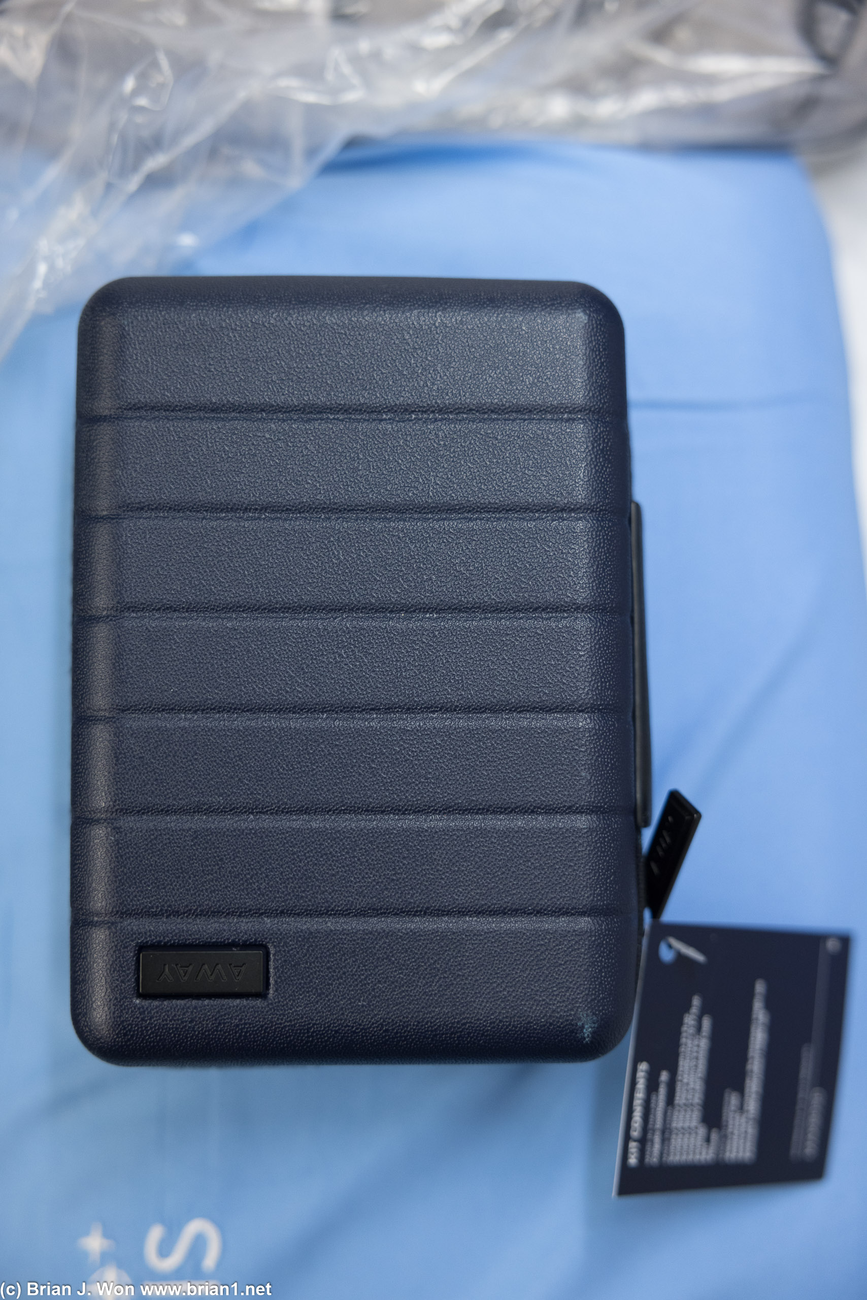 Shiny new Away amenity kits.