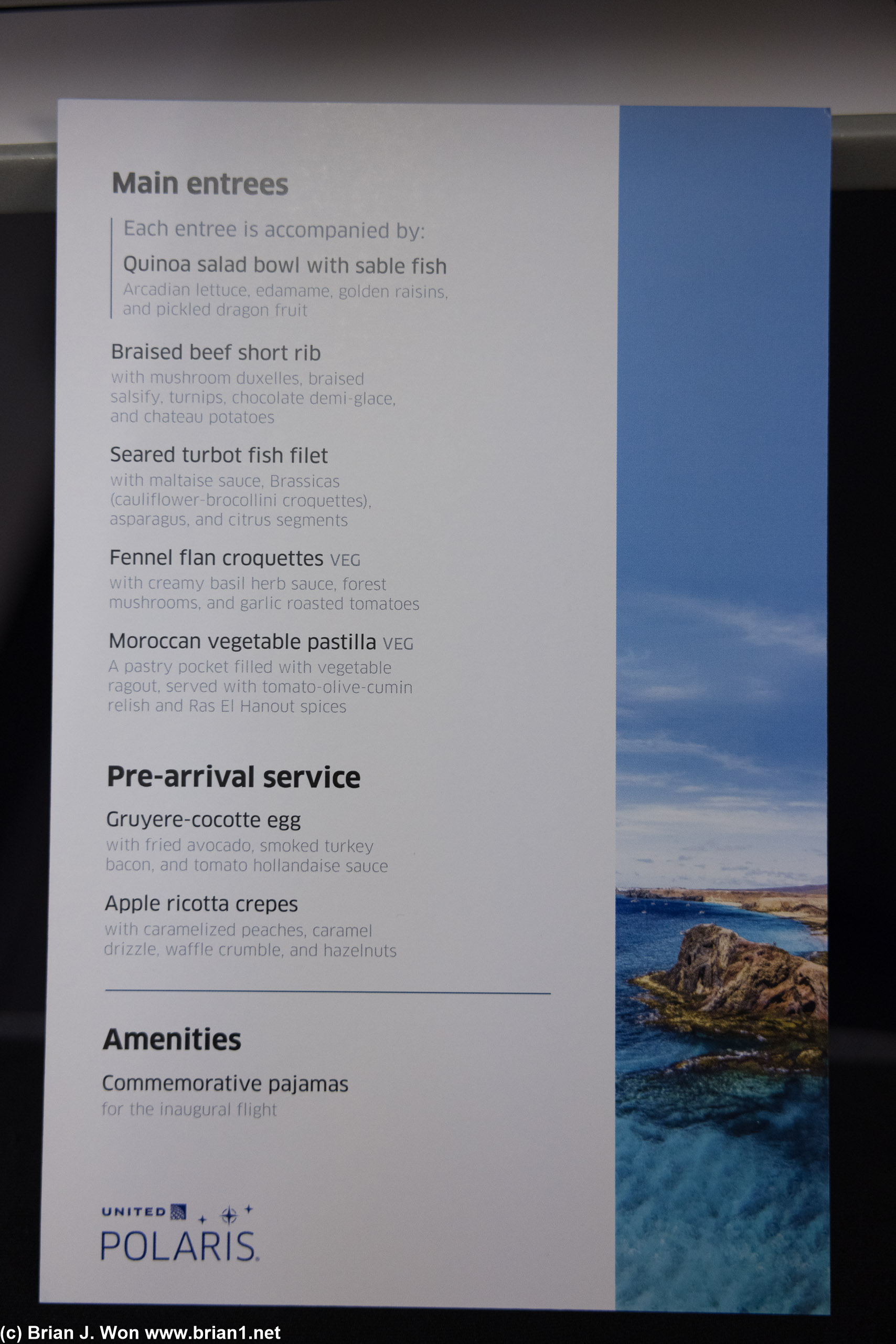 Printed menus are back.