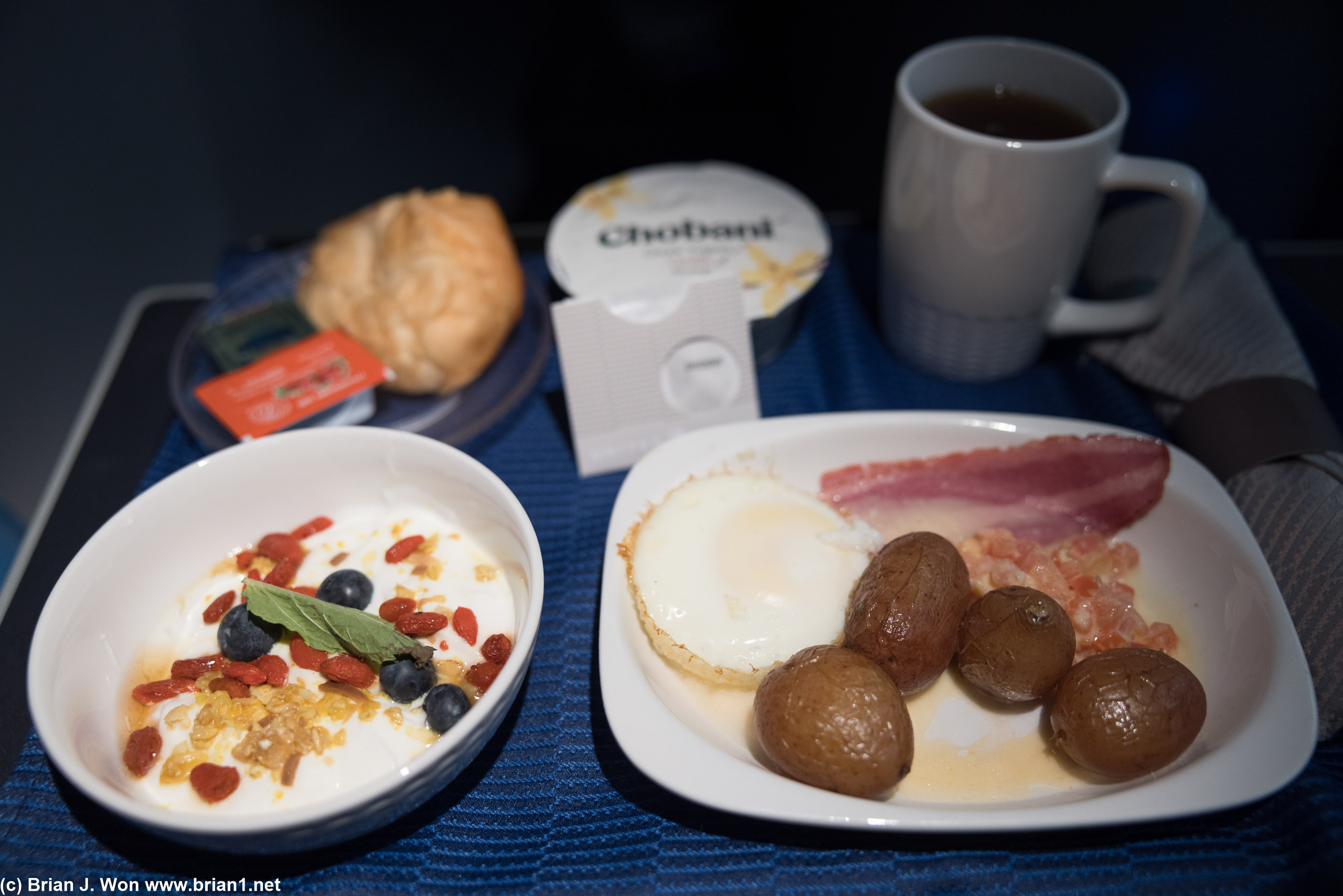 Not impressed by breakfast, but it was... fine? Inoffensively adequate?