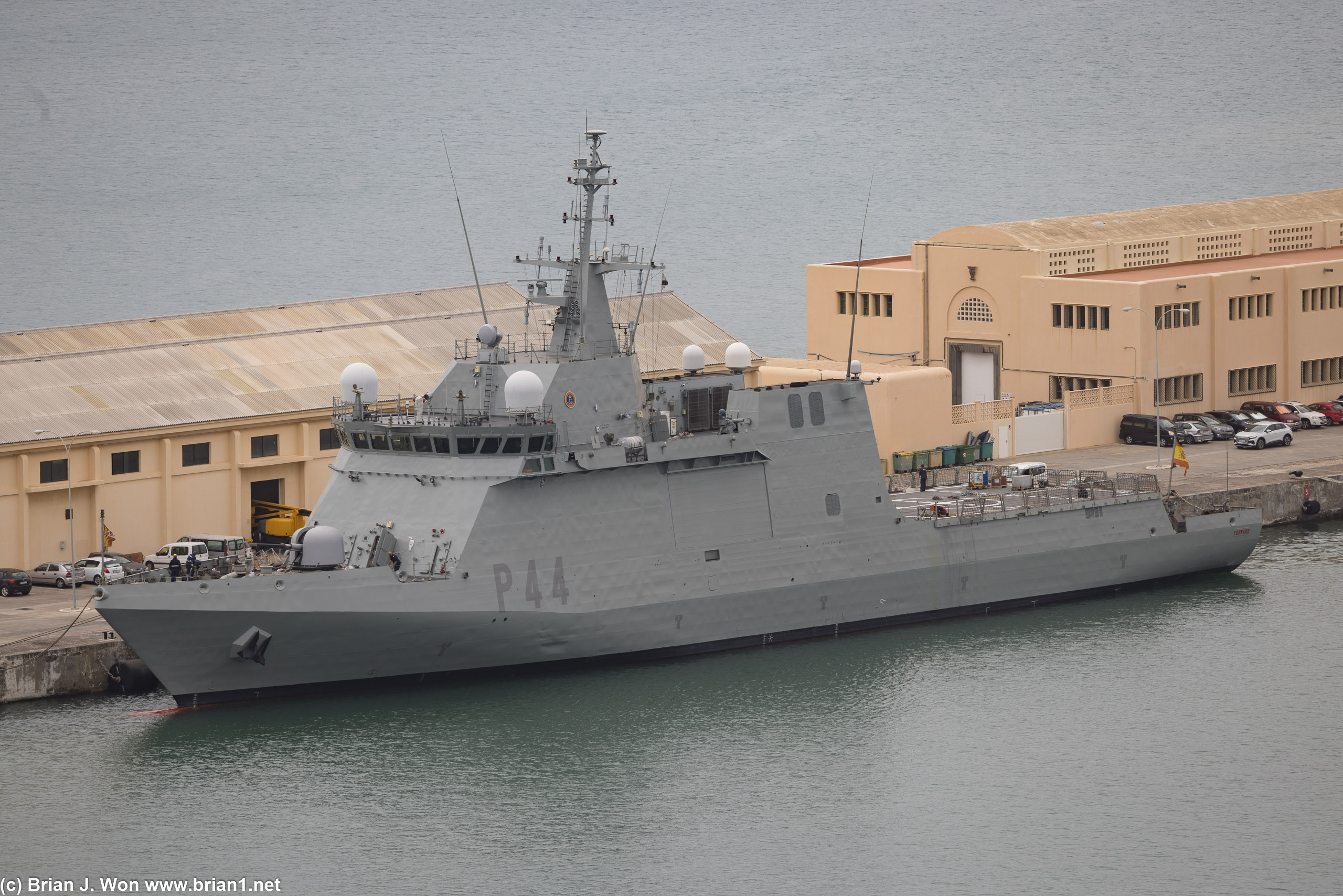 Spanish Navy Meteoro-class offshore patrol vessel (OPV) Tornado (P-44).
