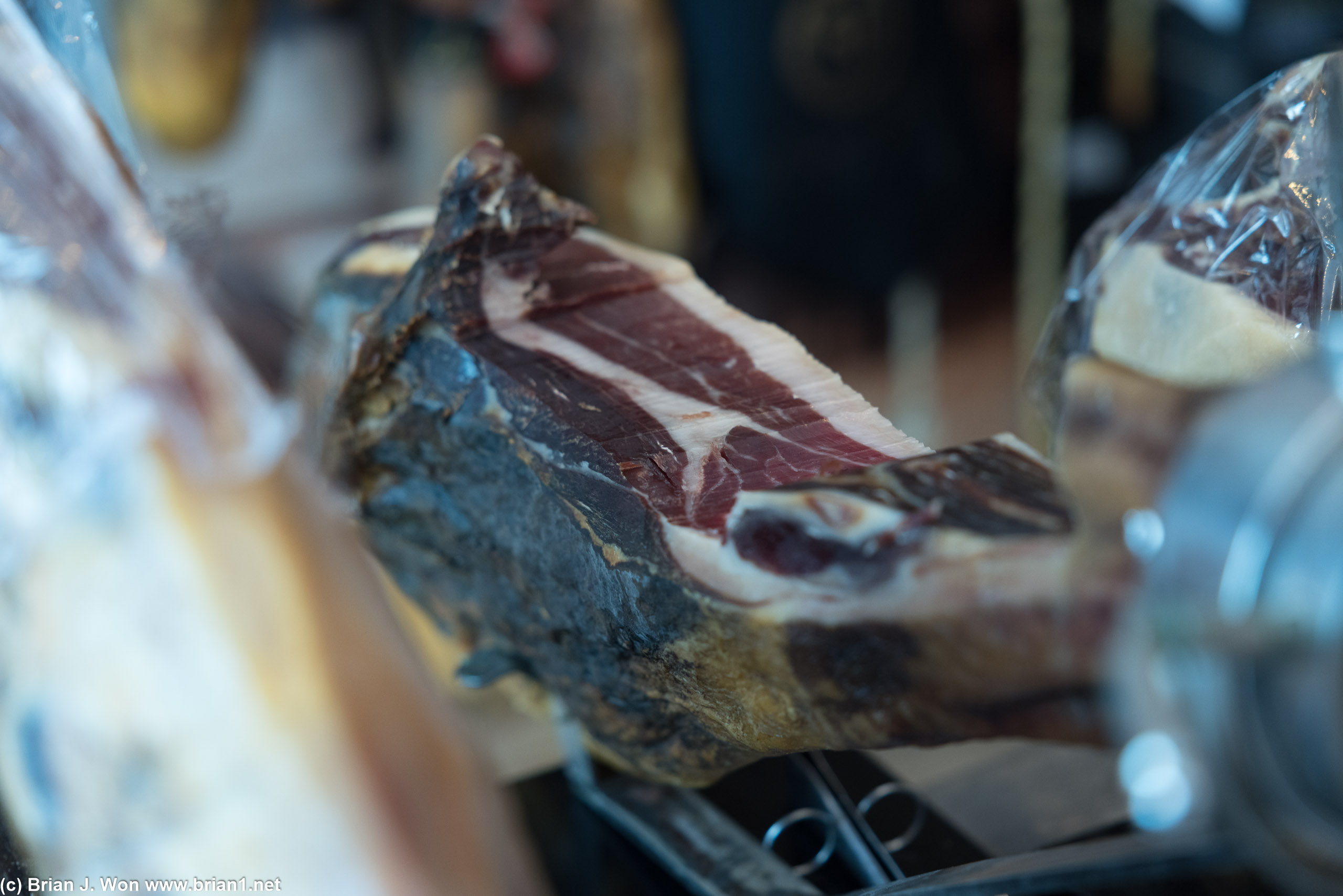 Jamon iberico, the highest 5j grade.