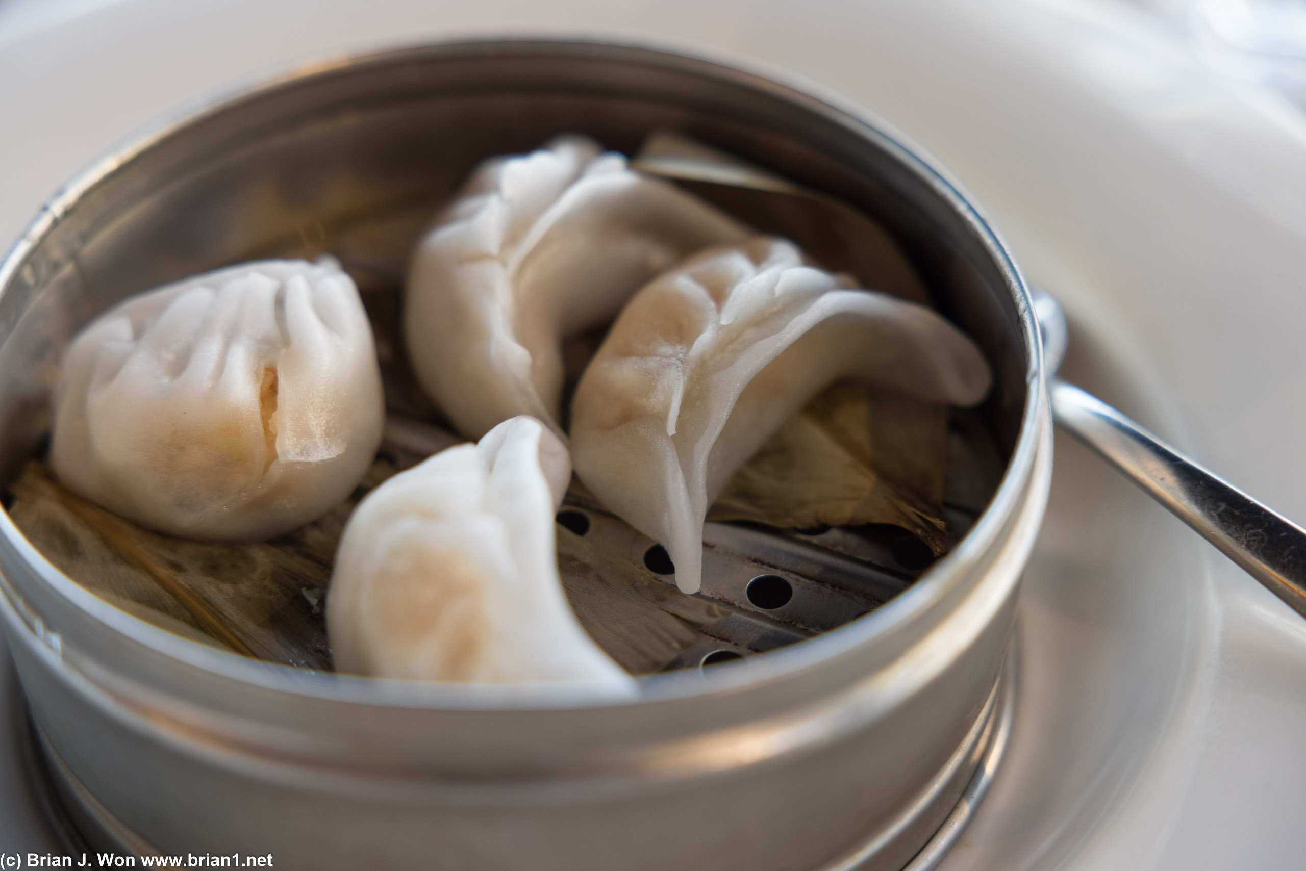 Har gow were terrible.