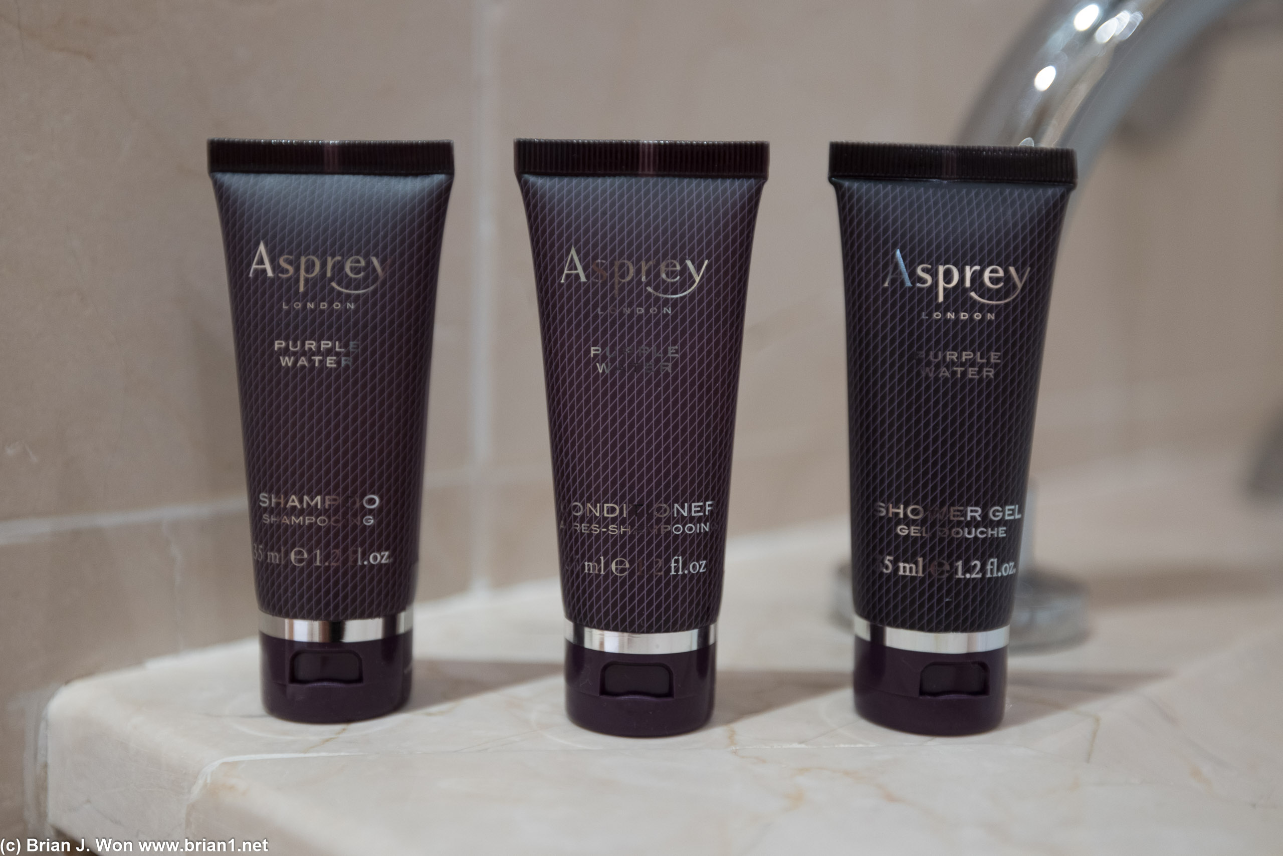 Ritz-Carlton toiletries.