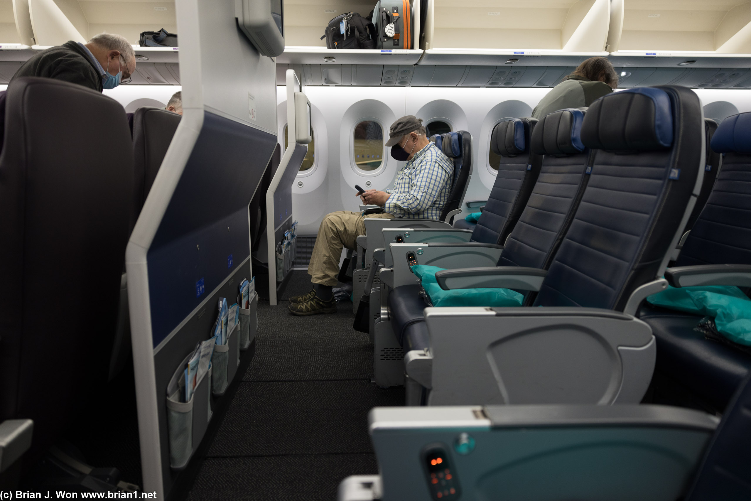 Bulkhead in economy, at least.