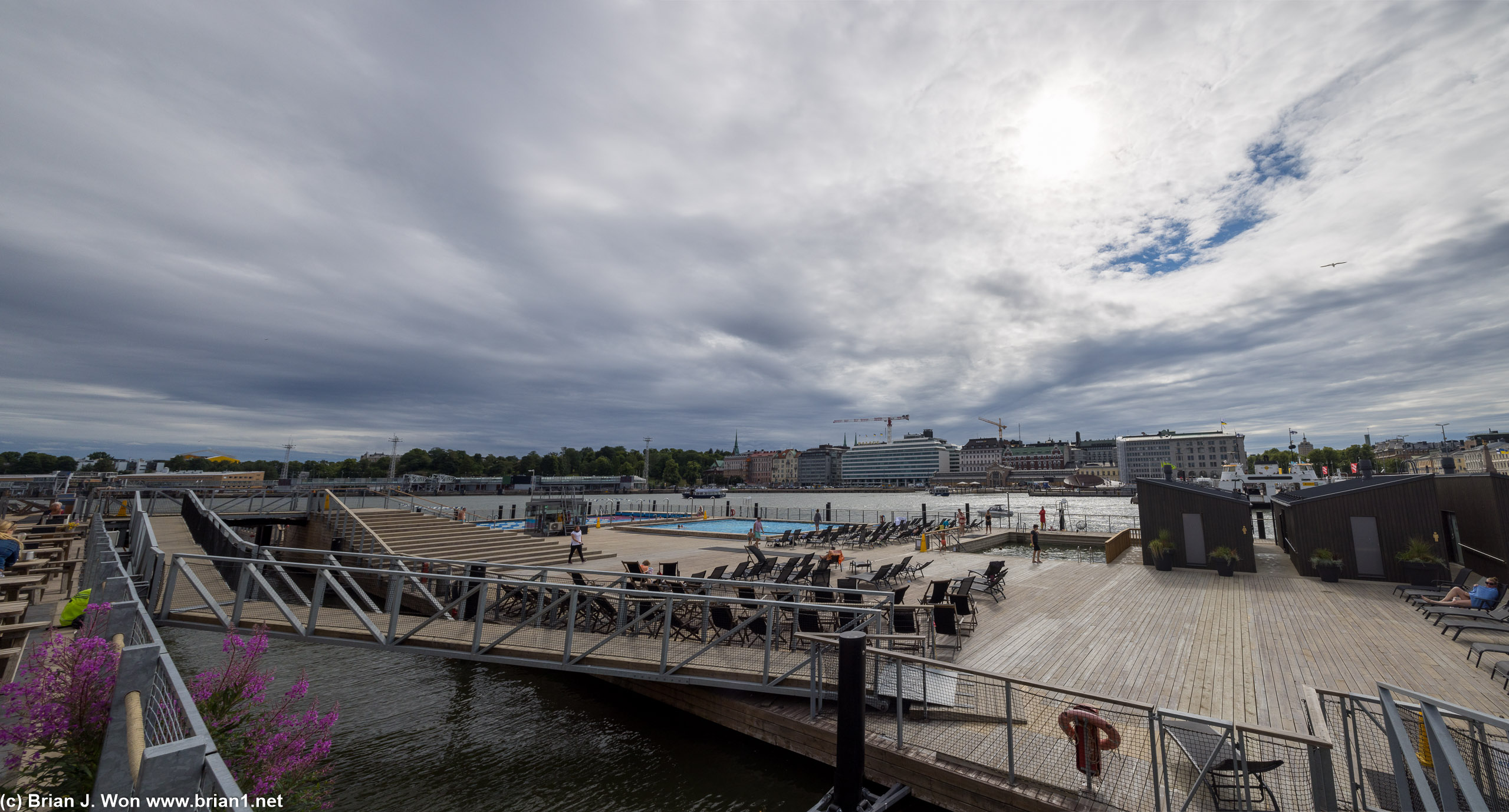 Harbor-side pool.