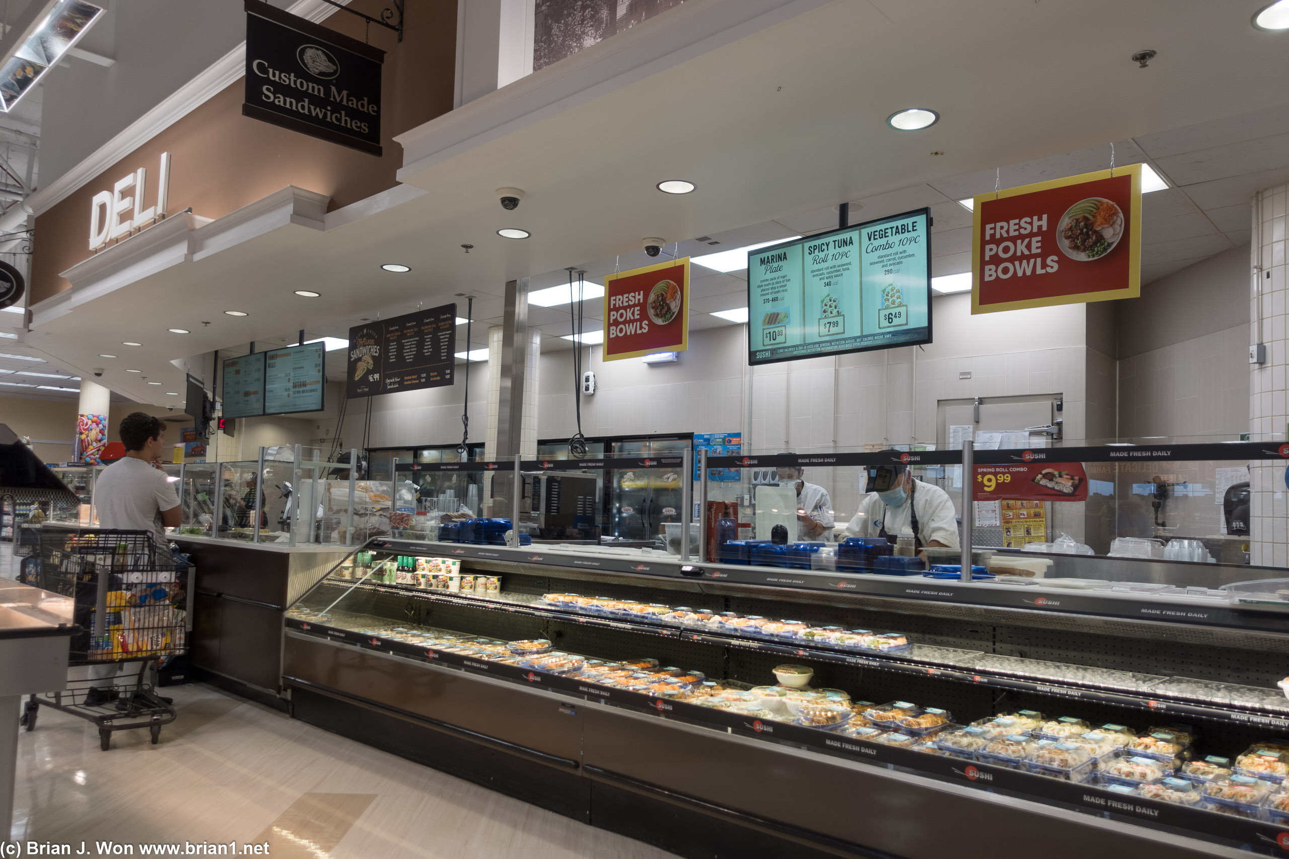 Supermarket sushi.