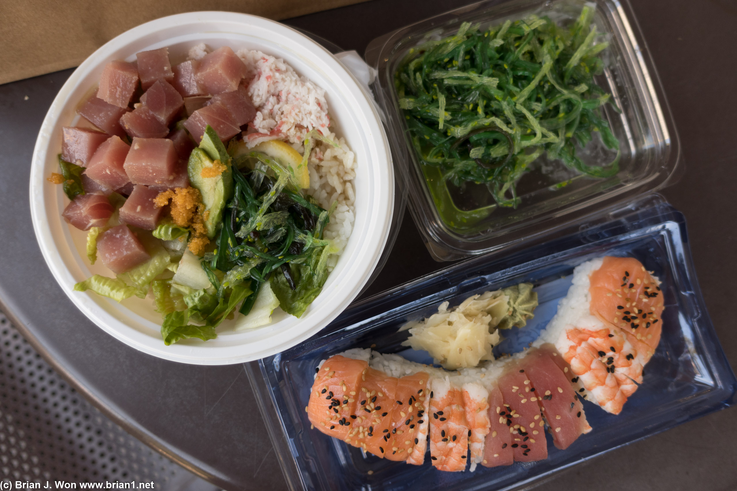 Supermarket sushi.