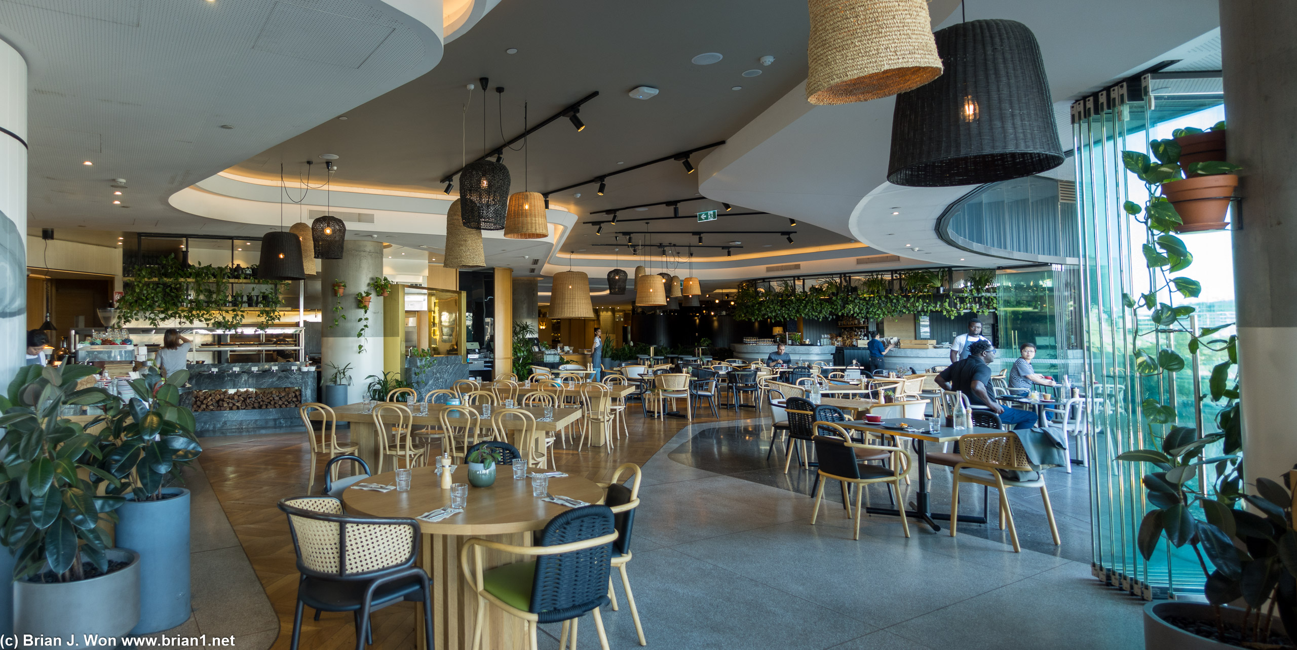 Breakfast buffet at Three Blue Ducks.