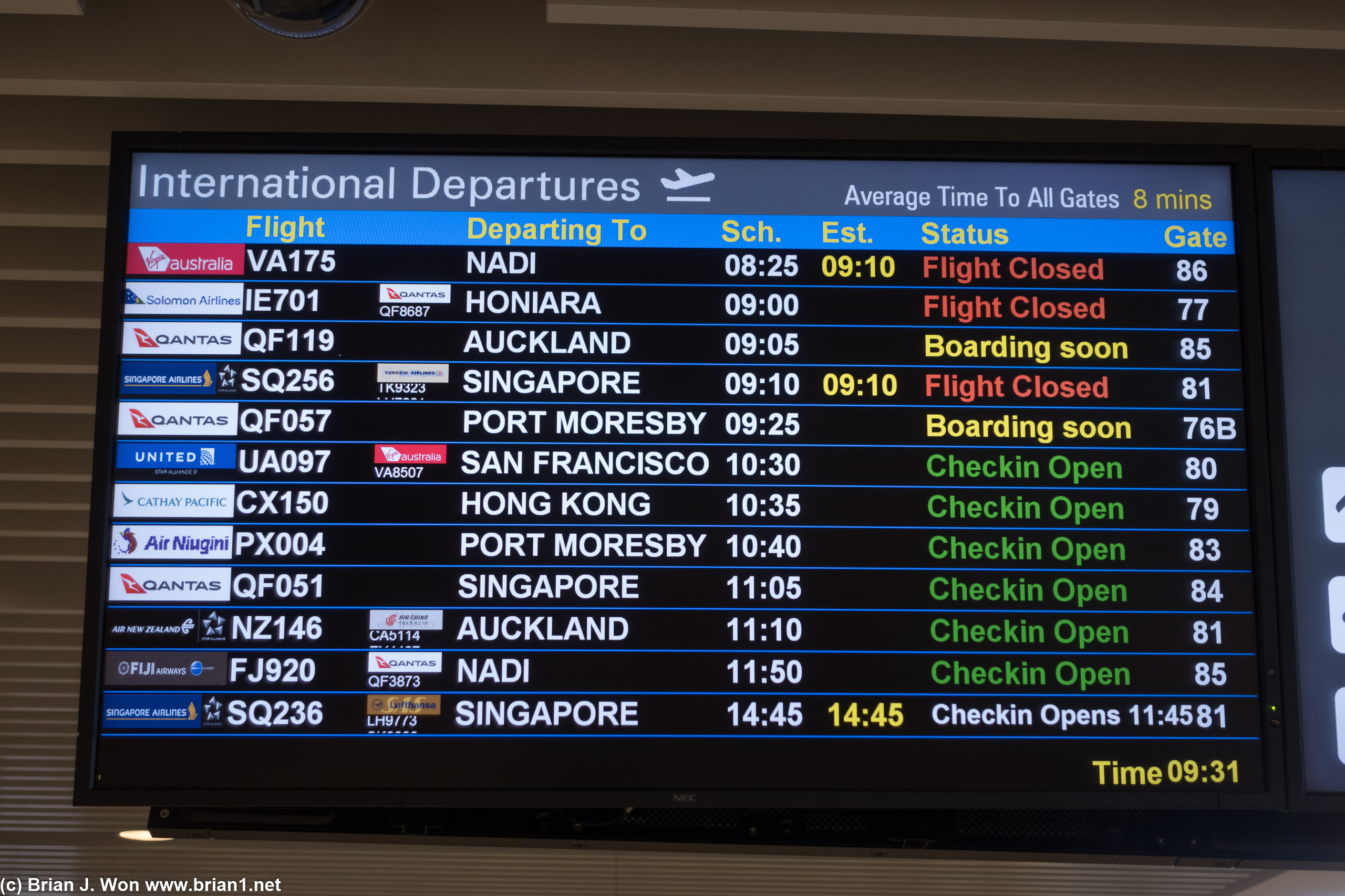 Check-in open for United 97.