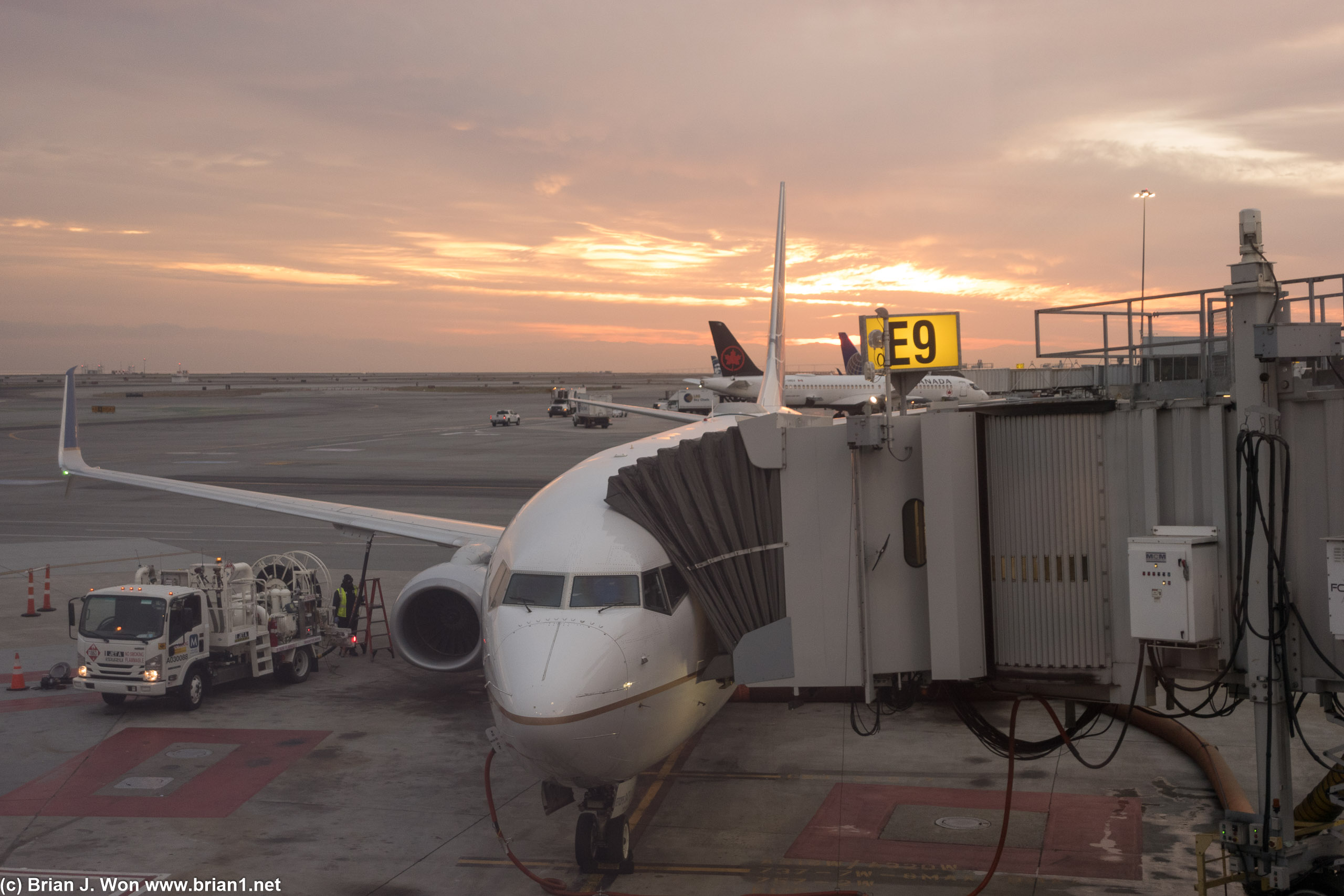 Went to gate, boarded plane, then de-planed as LAX had massive delays due to a carbon dioxide accident.