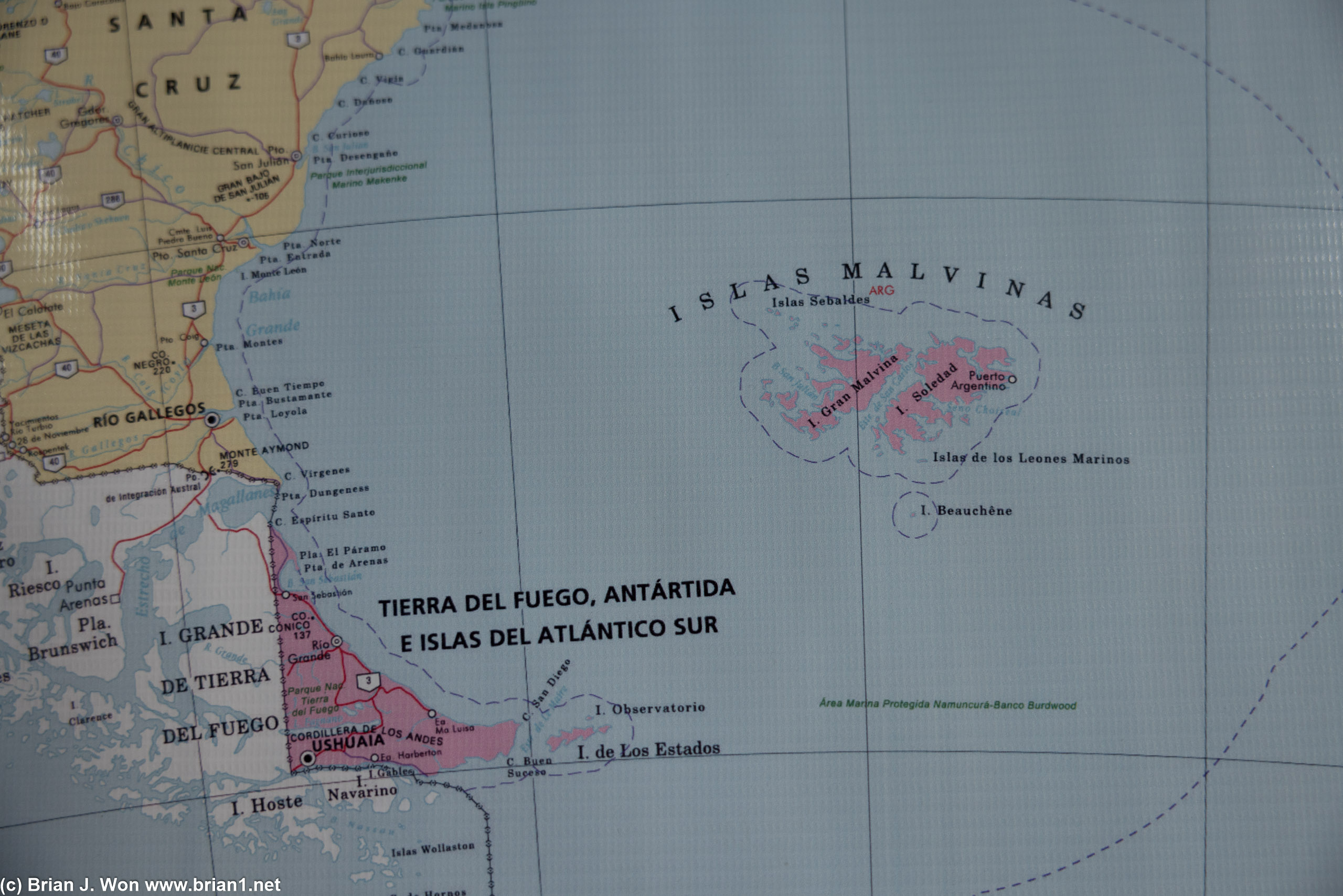 Map inside the maritime museum.