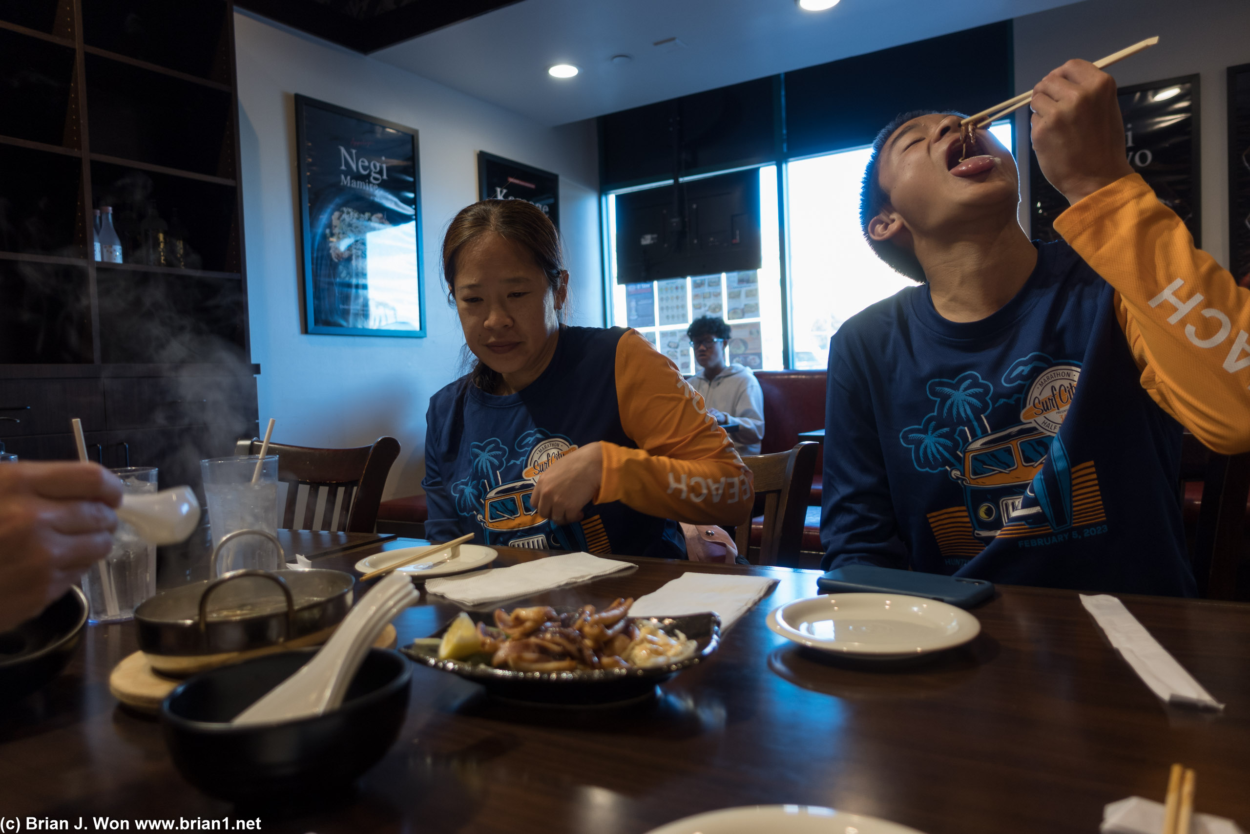 AJ is hungry.