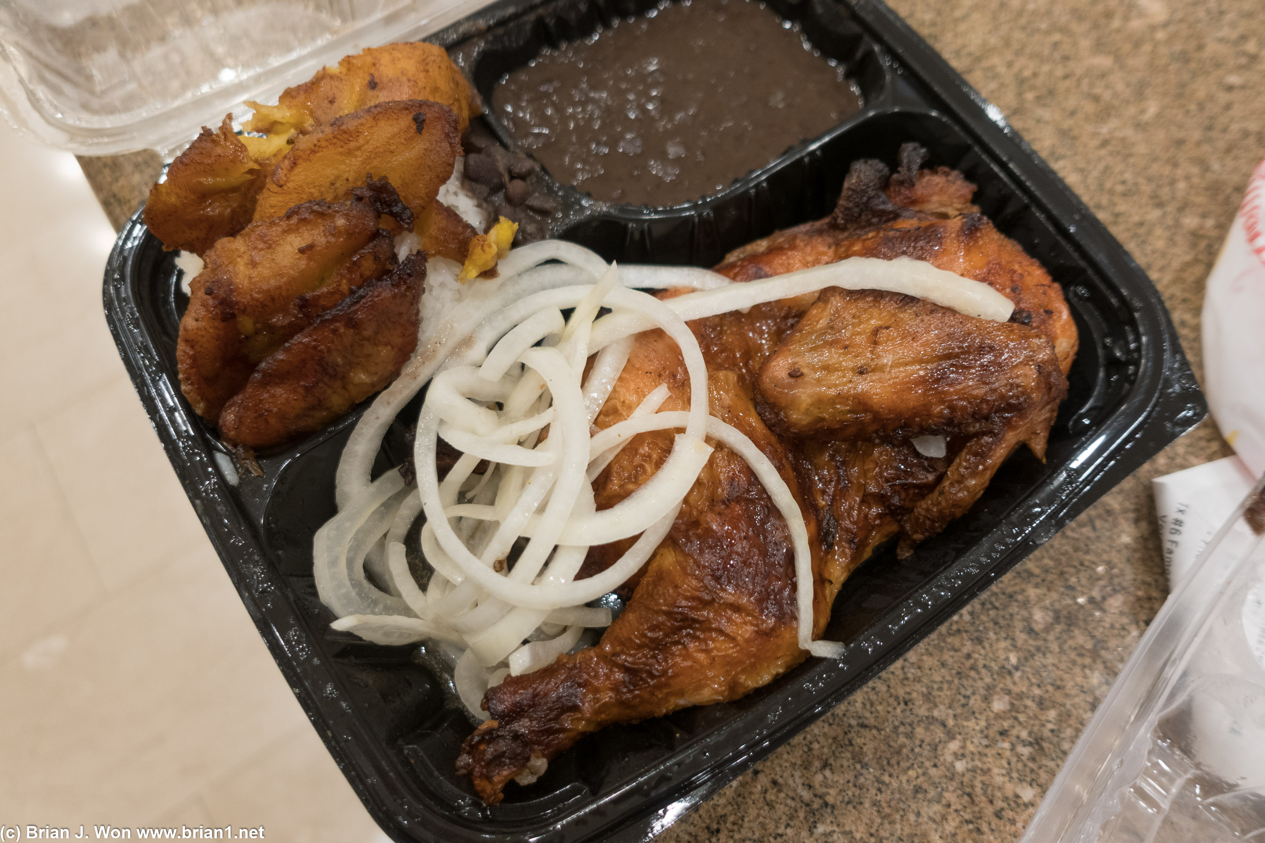 Garlic chicken from Versailles.