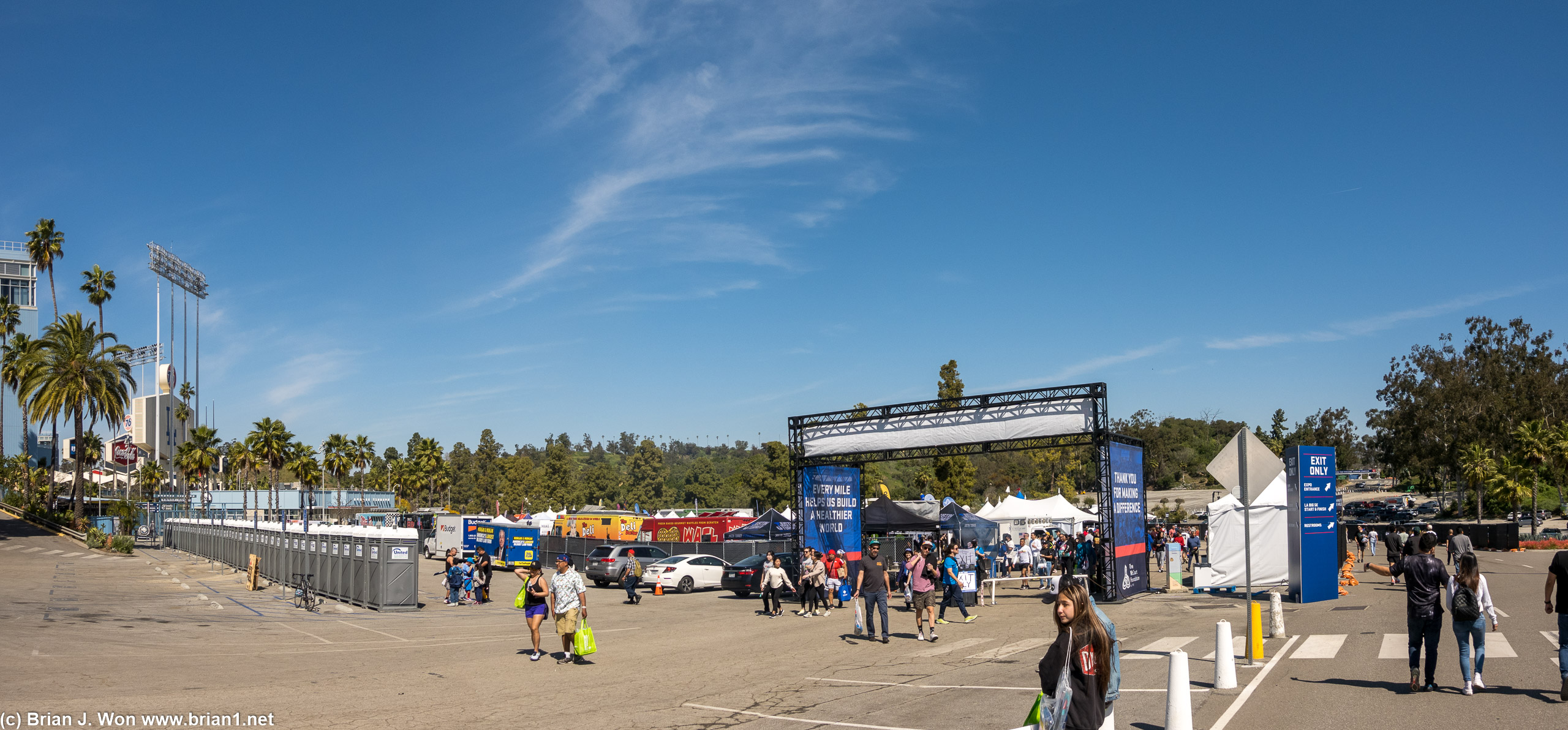 Los Angeles Marathon Expo at Dodger Stadium.