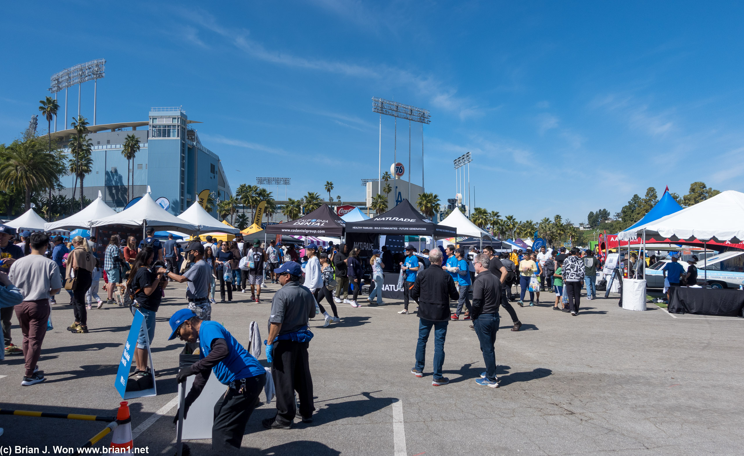 Los Angeles Marathon Expo at Dodger Stadium.