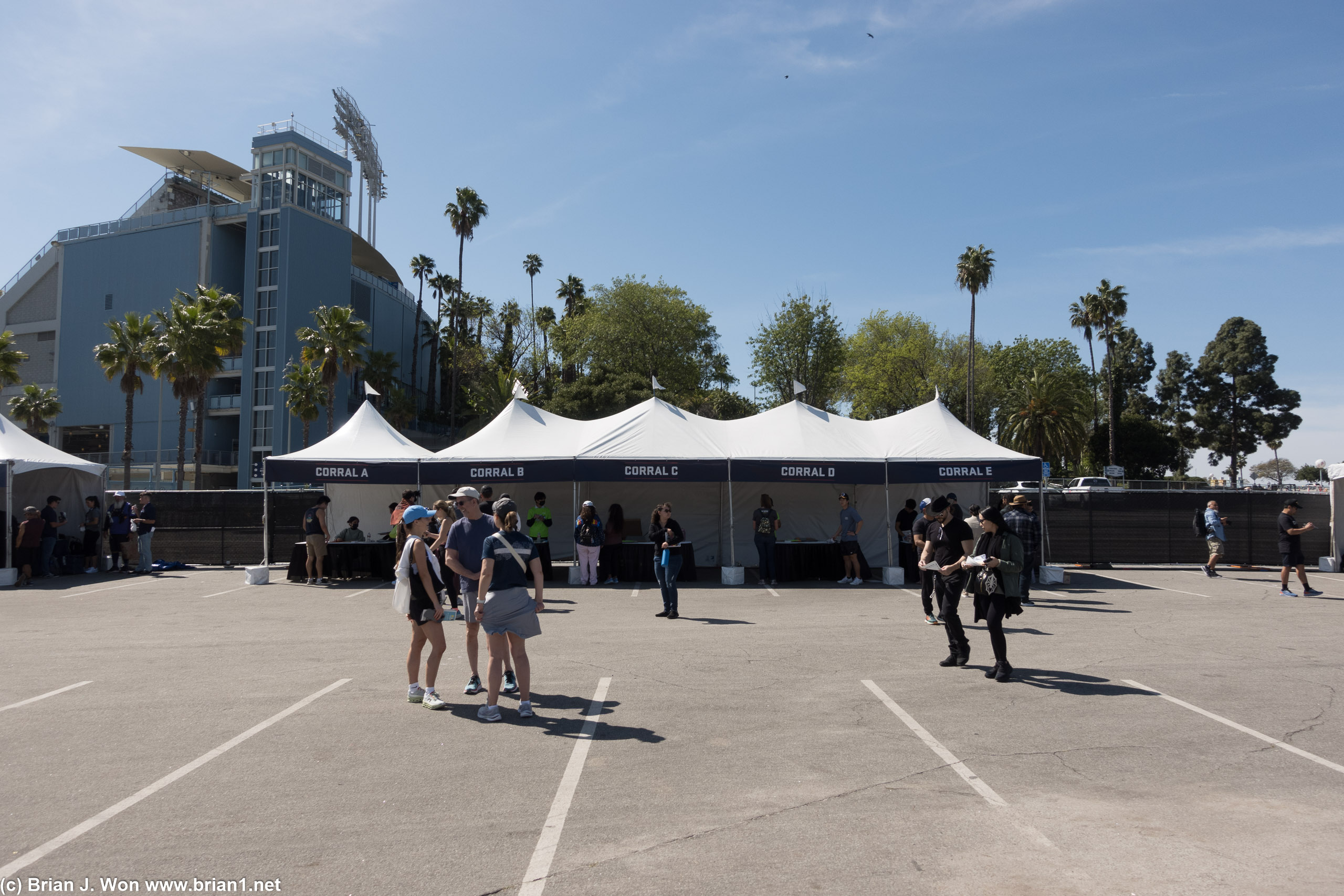 Seeded corrals and the LA Loyal bib lines had no wait.