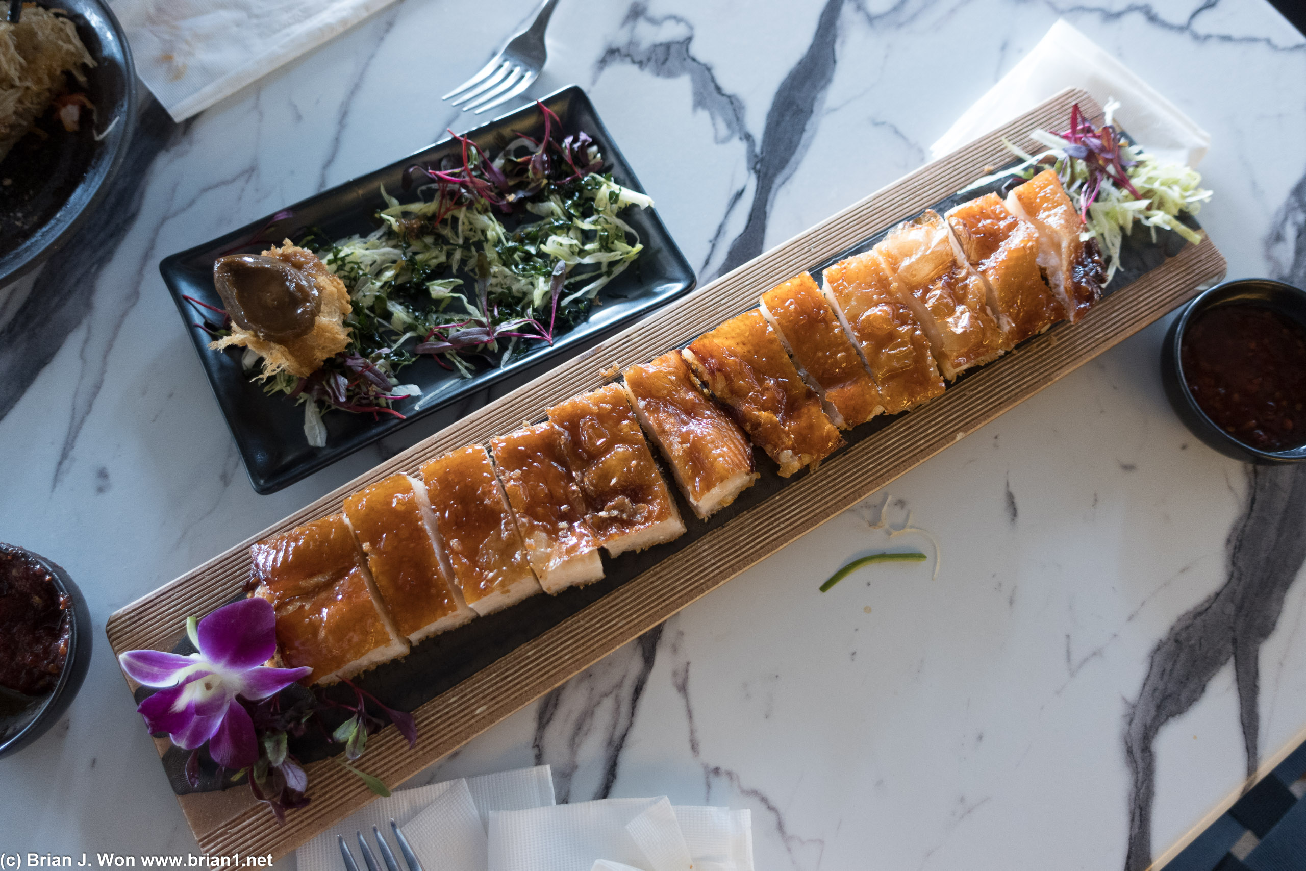 The famous crispy shrimp-paste-stuffed chicken.