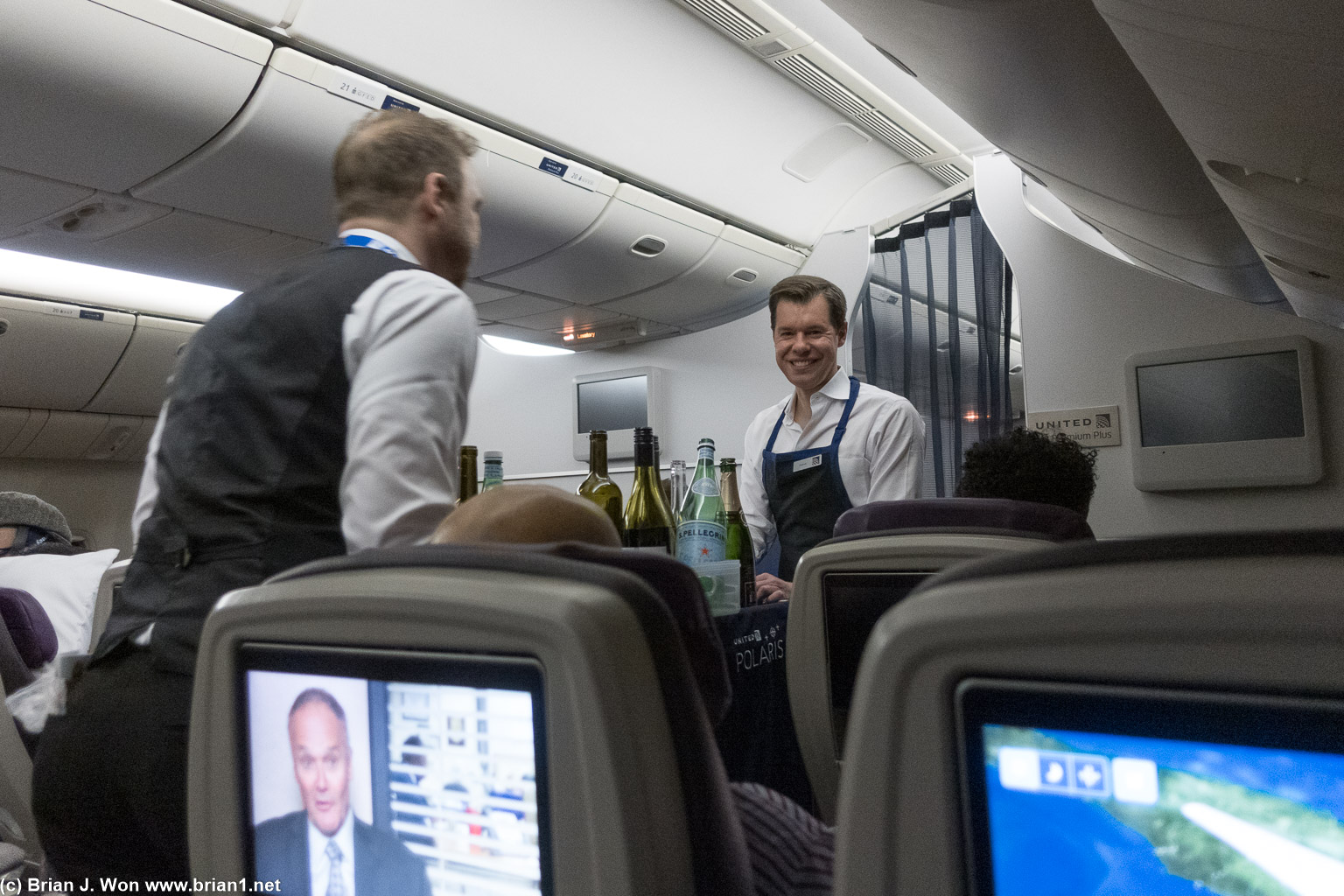 SrVP Patrick Quayle helping out the flight crew.