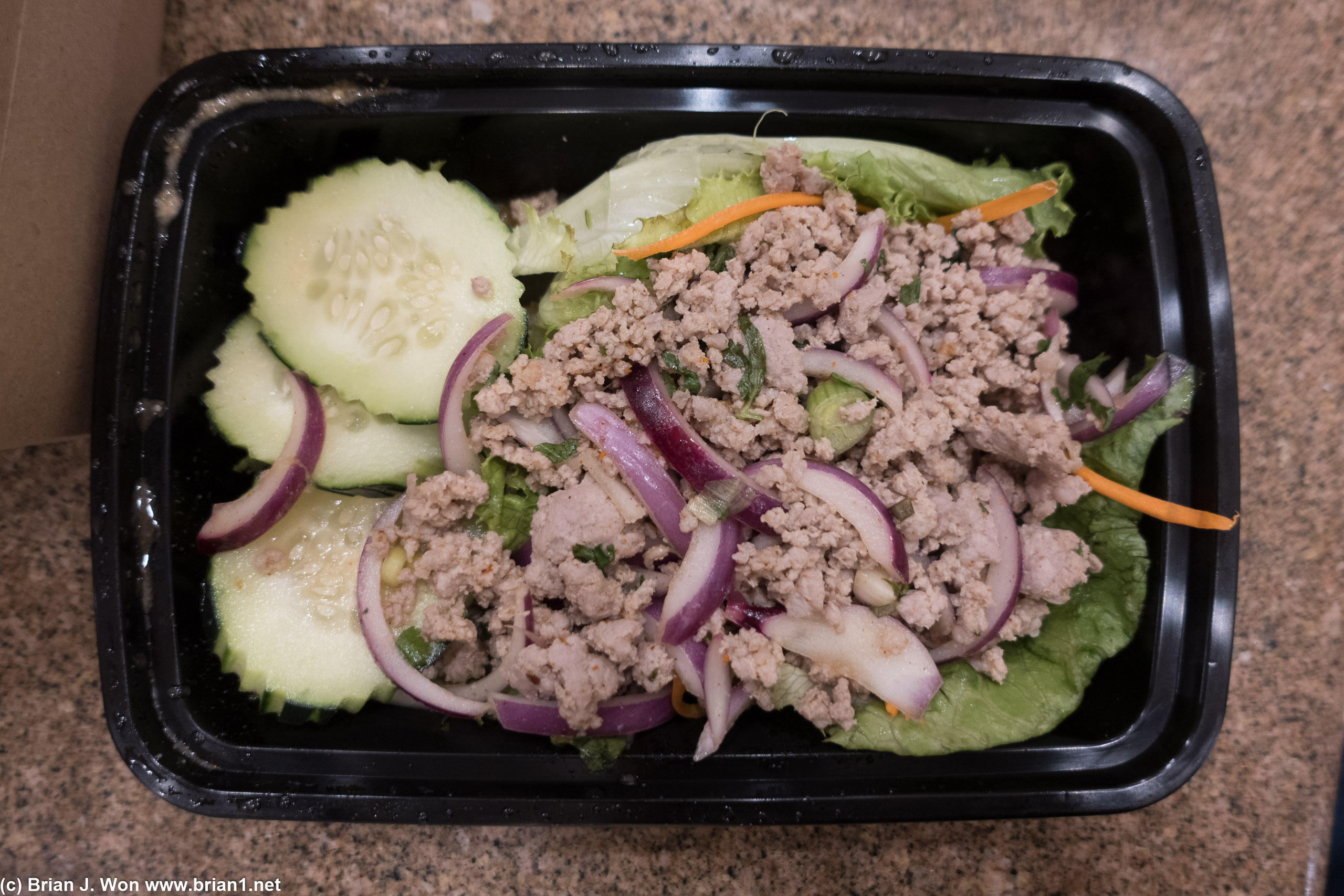 Good Thai Thai Kitchen and Cafe's larb.