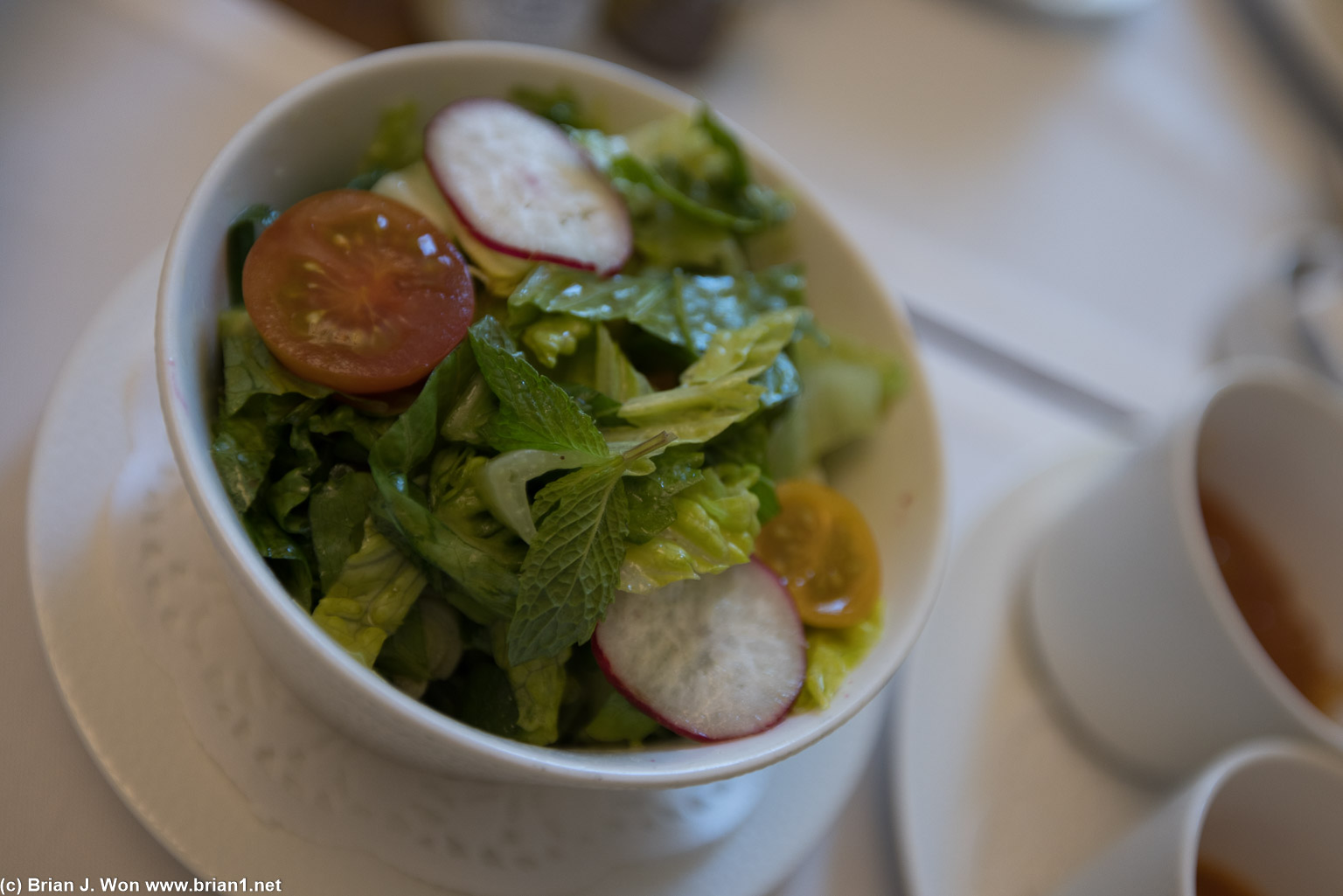 Salad was okay.