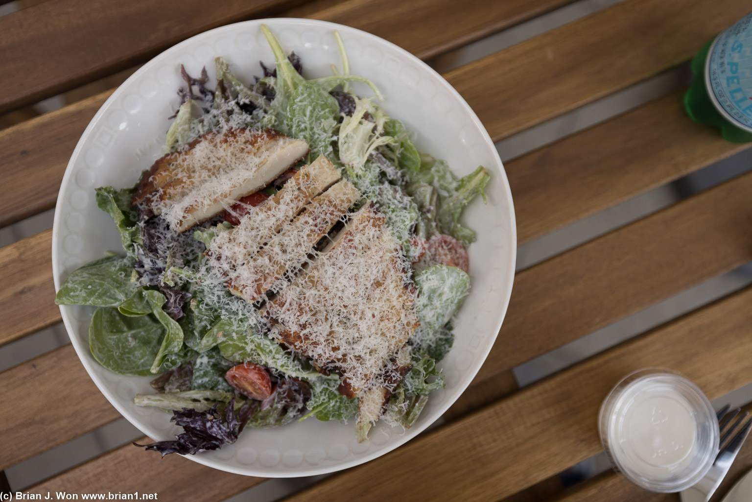 Chicken salad was a ton of chicken.