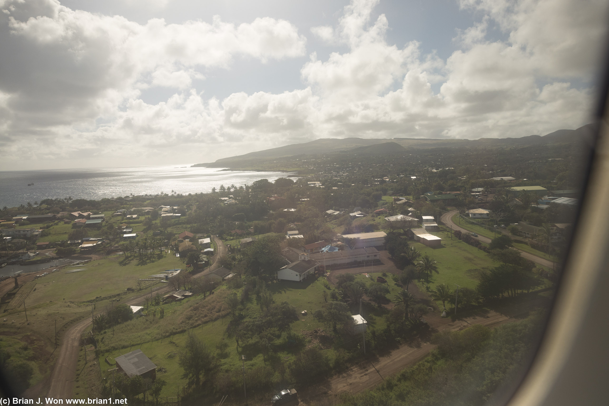The town of Hanga Roa..