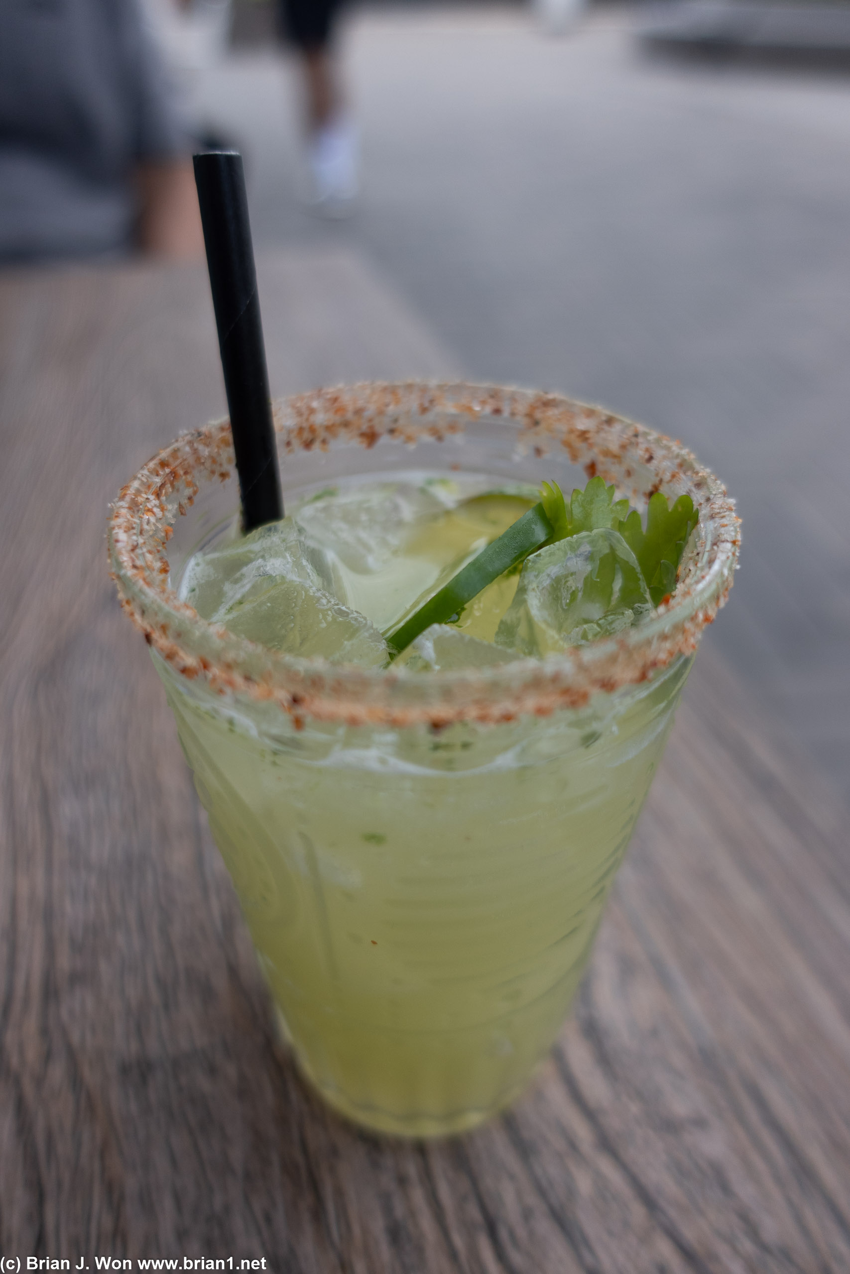 Spicy margarita at Tocaya.