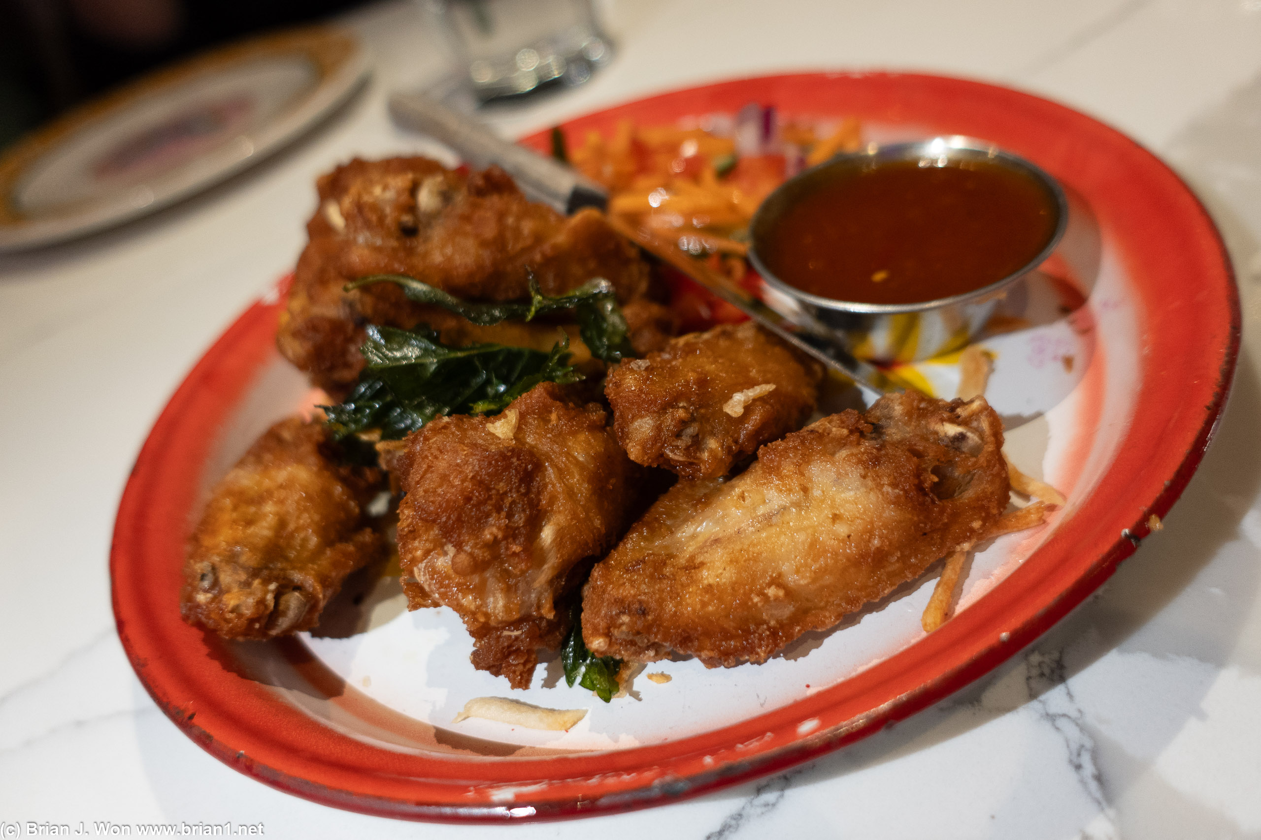As were the chicken wings.
