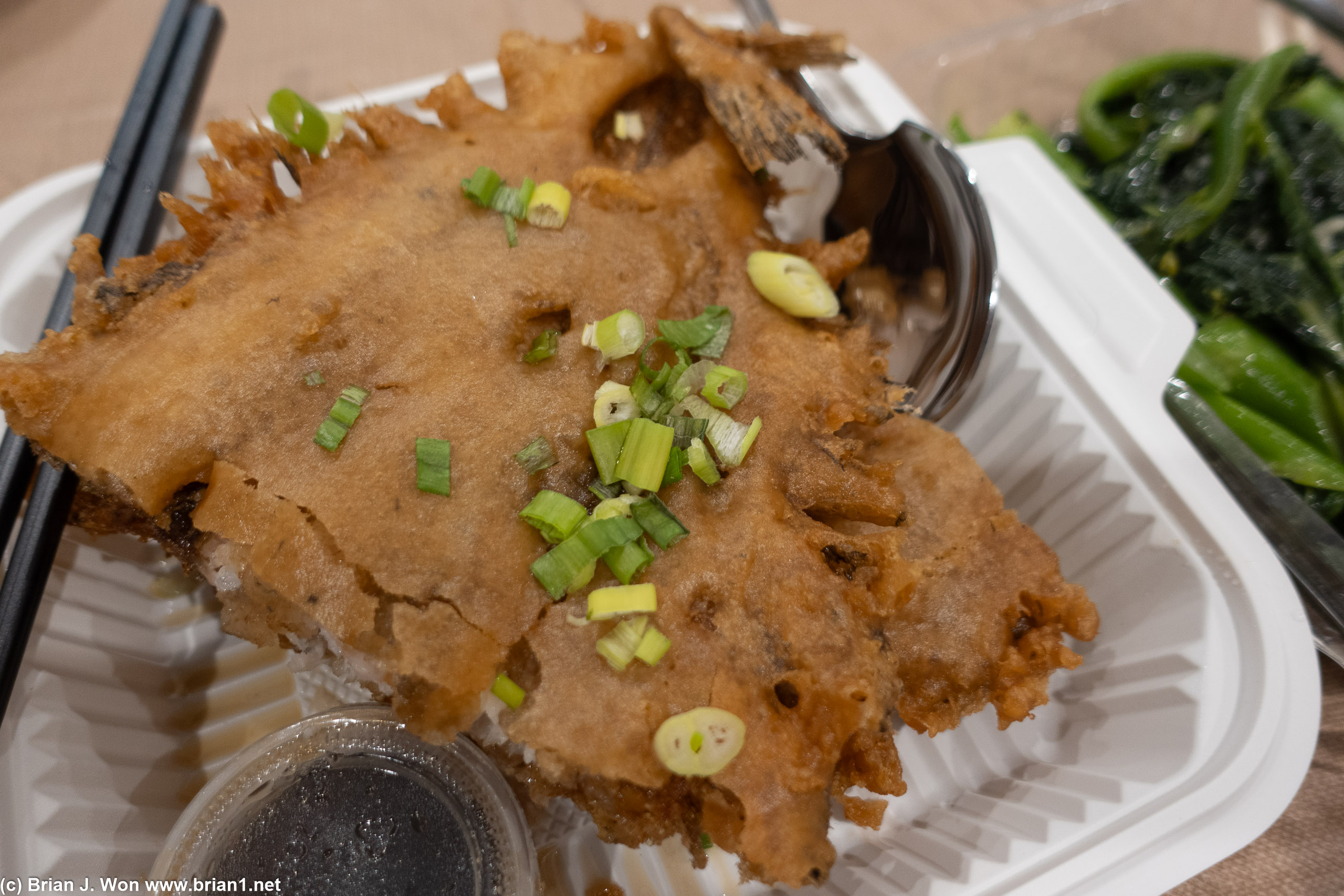 Fried fish.