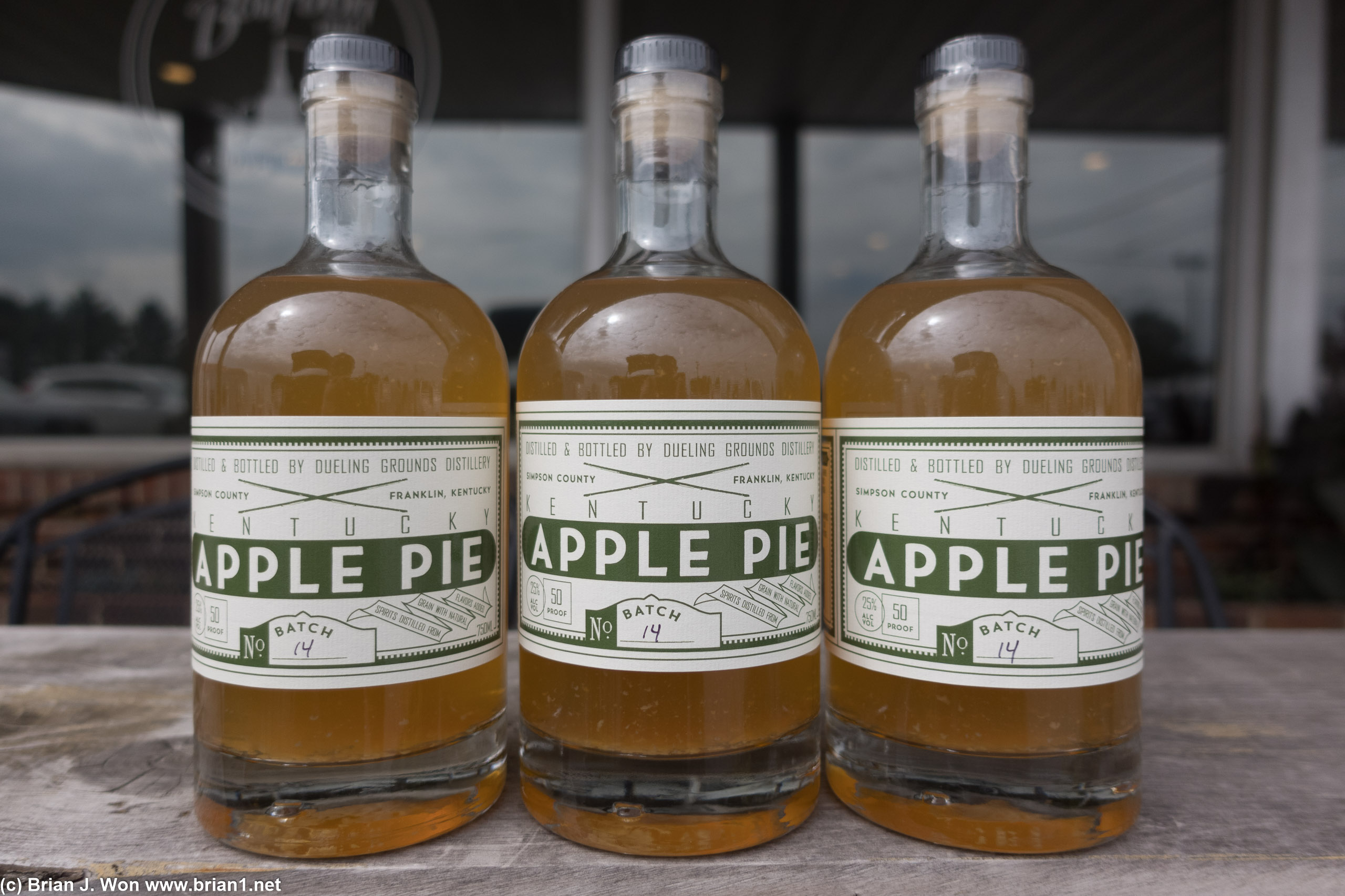 Restocking my supply at Dueling Grounds Distillery.