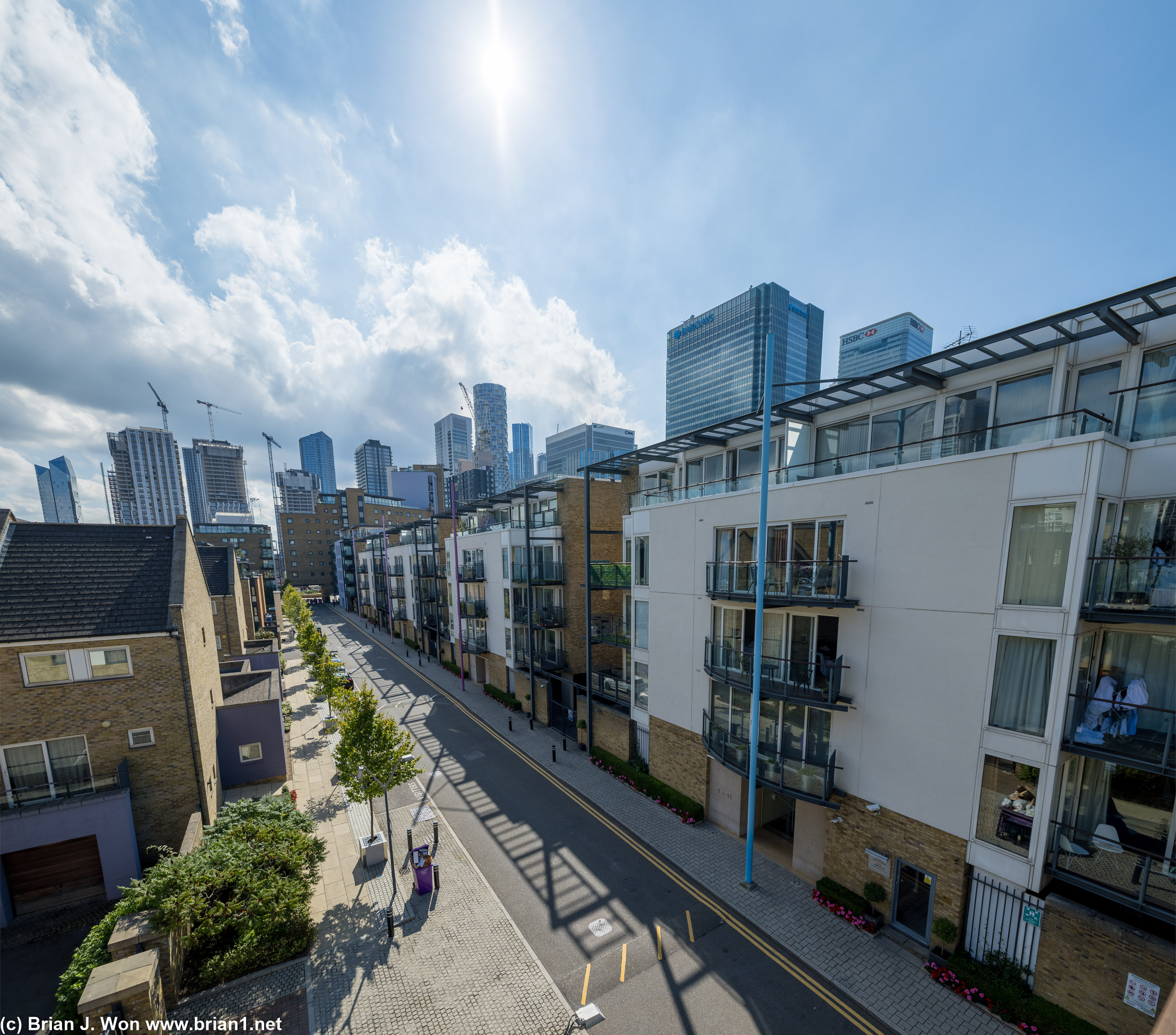 Beautiful sunny day in London.