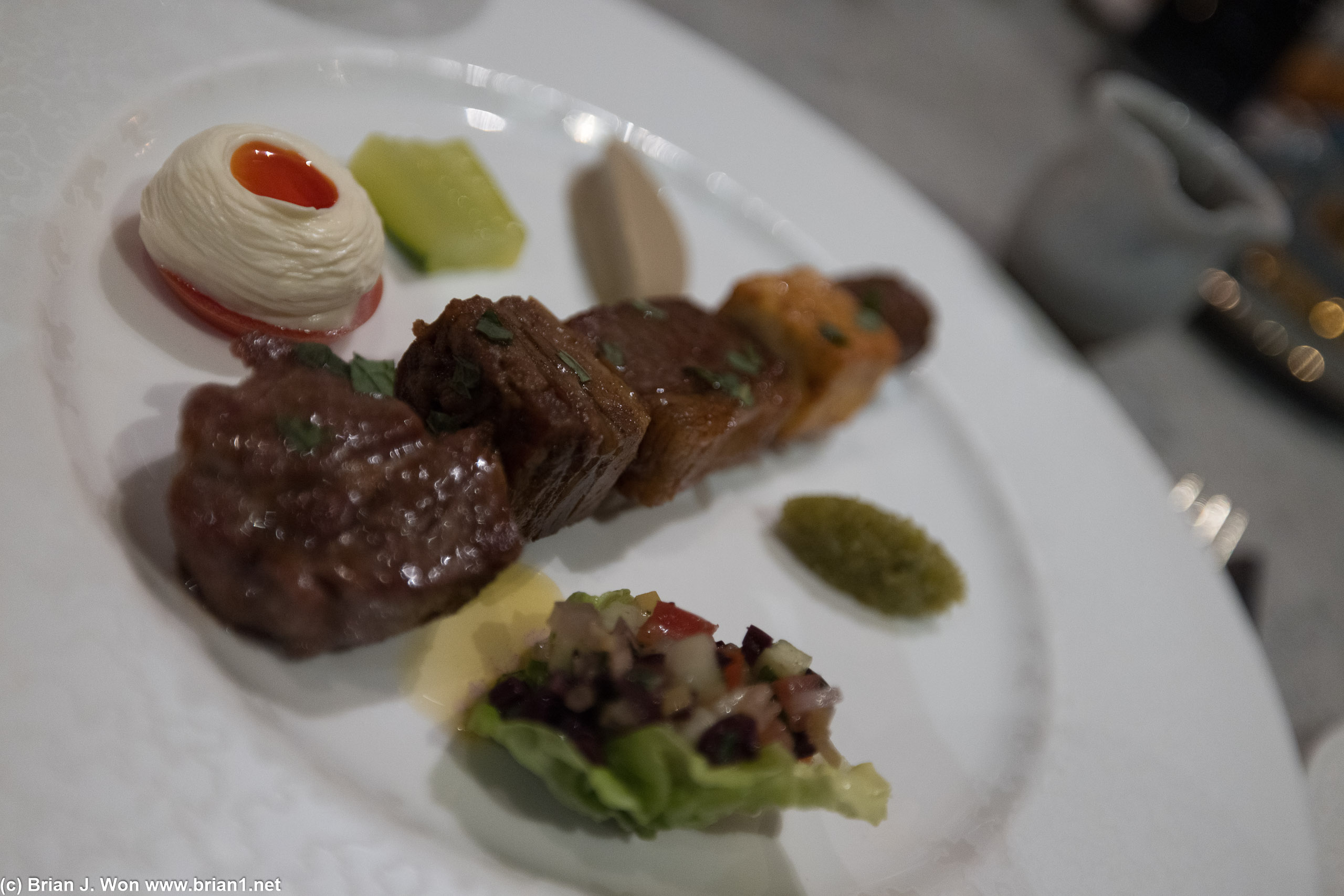 Lamb was good but not as memorable.