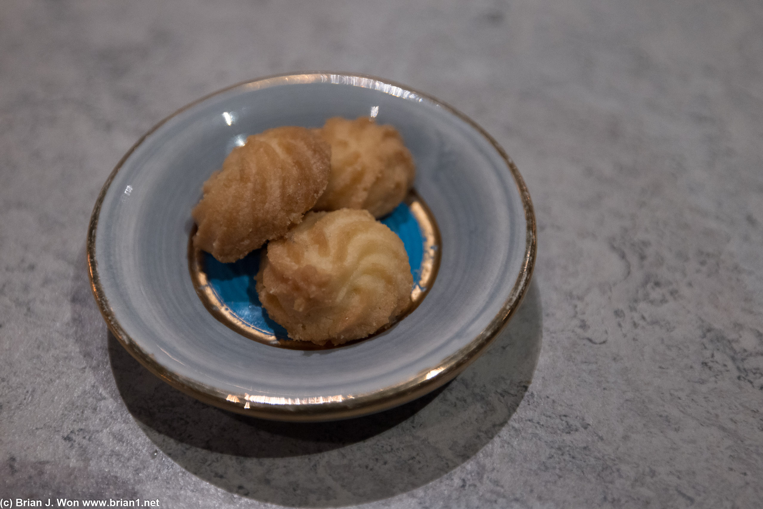 Tiny cookies for your tea.