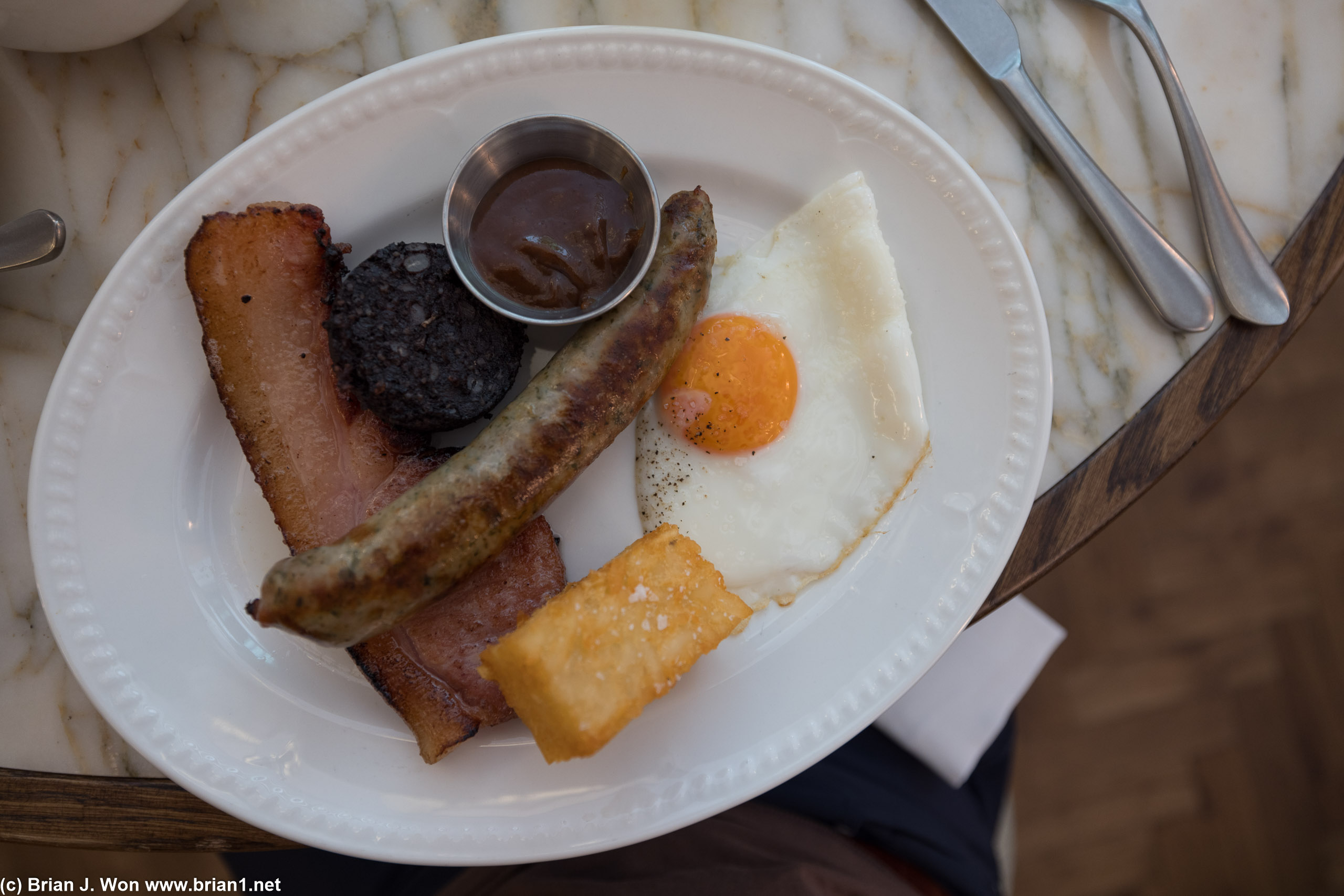 English breakfast at Nessa is excellent.
