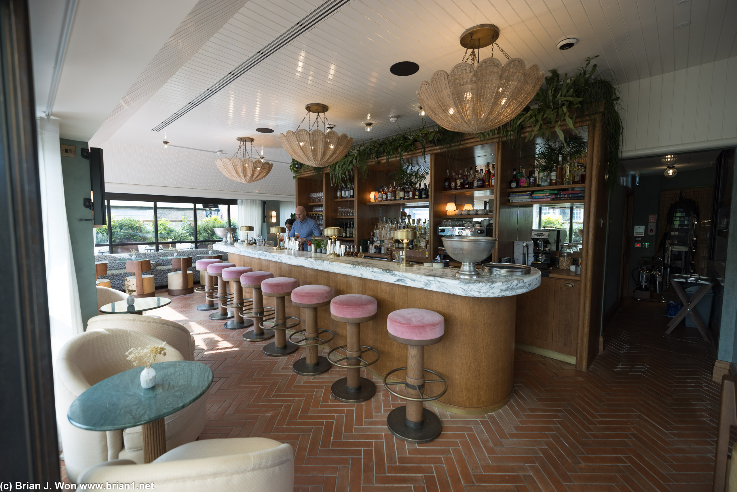 Yasmin, the rooftop bar/restaurant at 1 Warwick.