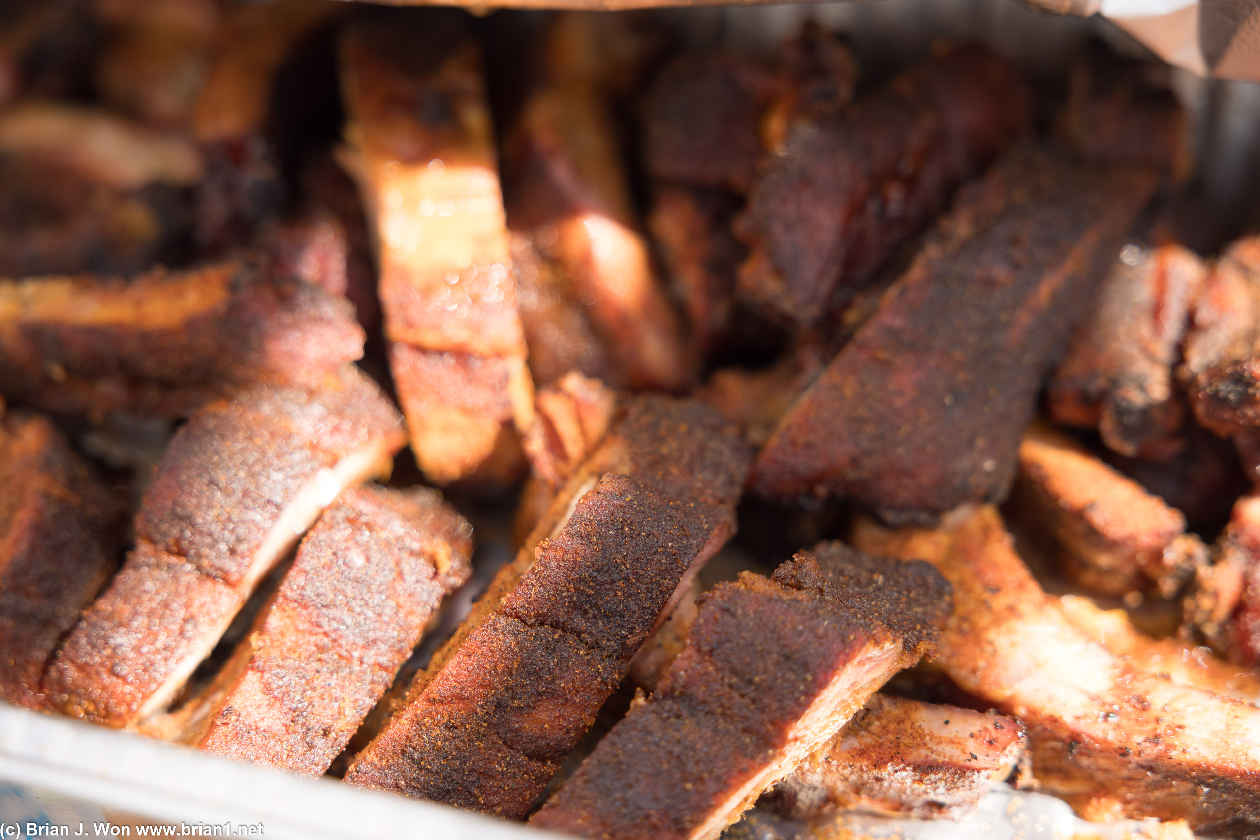 Pork ribs.