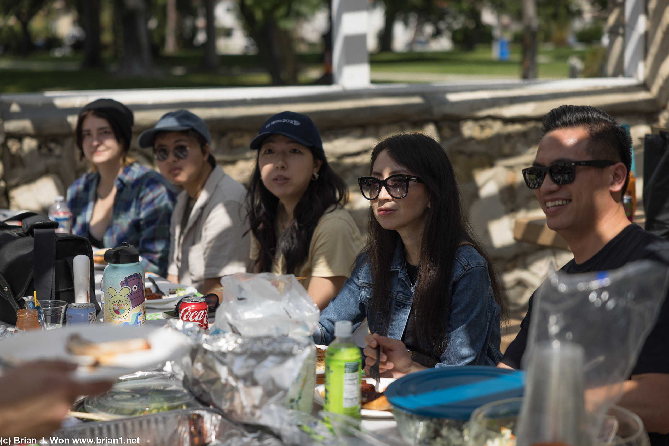 Everyone looks hungry.