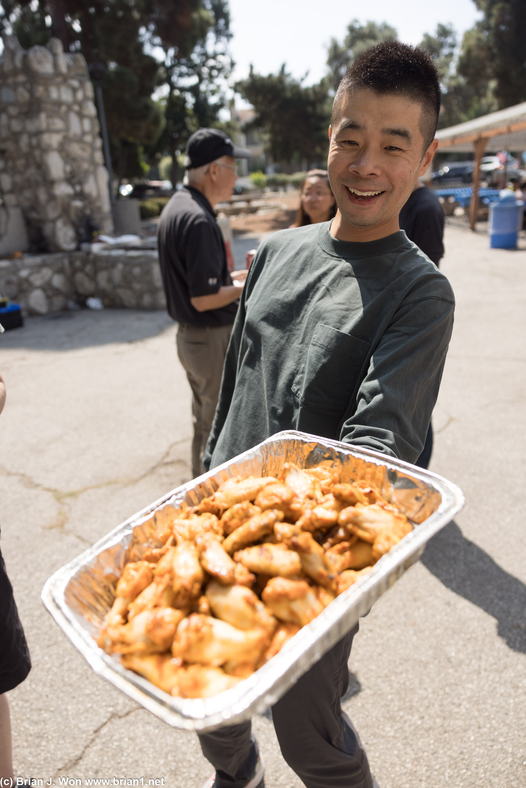 Jerry did a great job with his chicken wings.