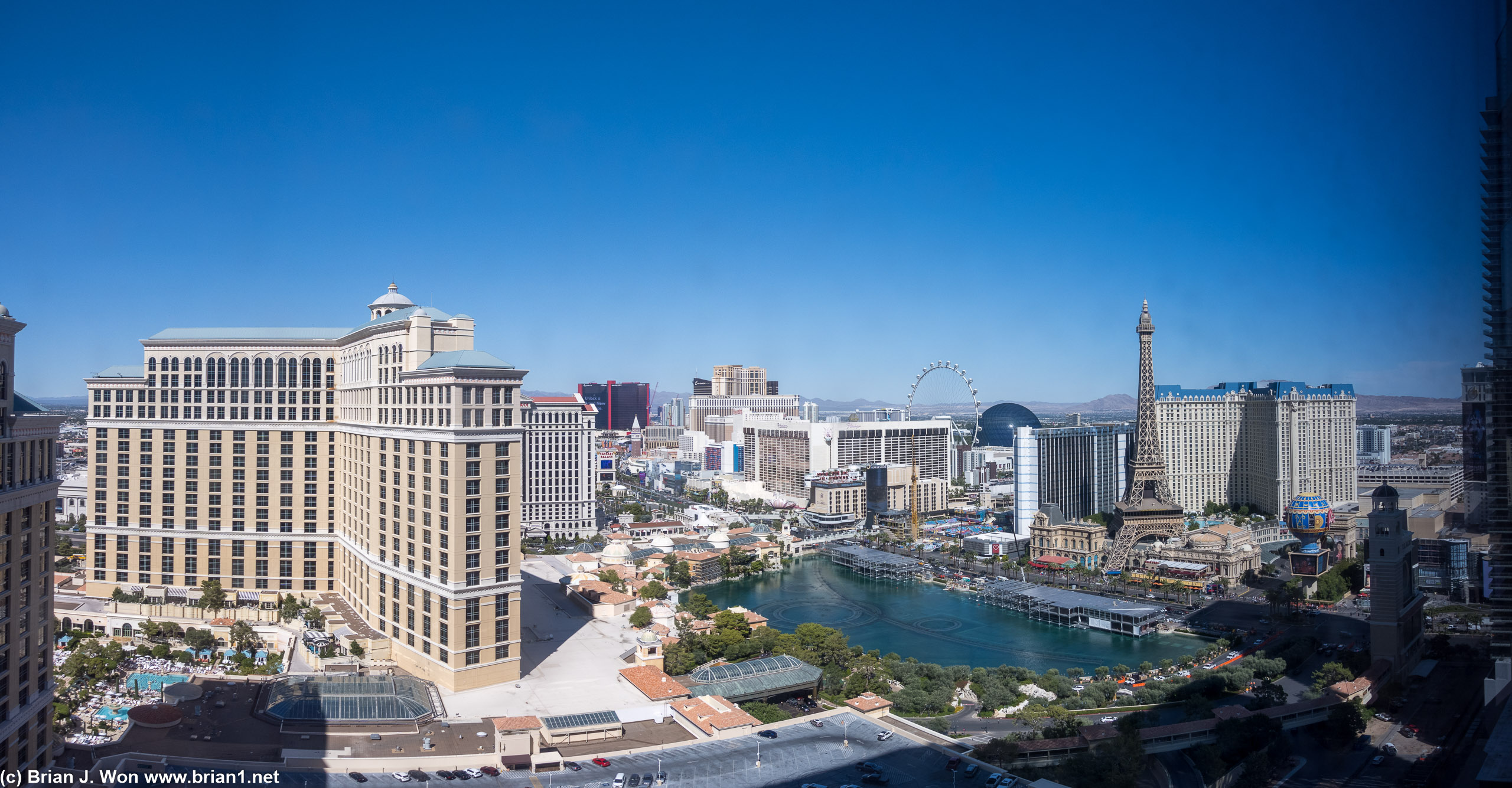 The view. F1 grandstands in the Bellagio fountain?
