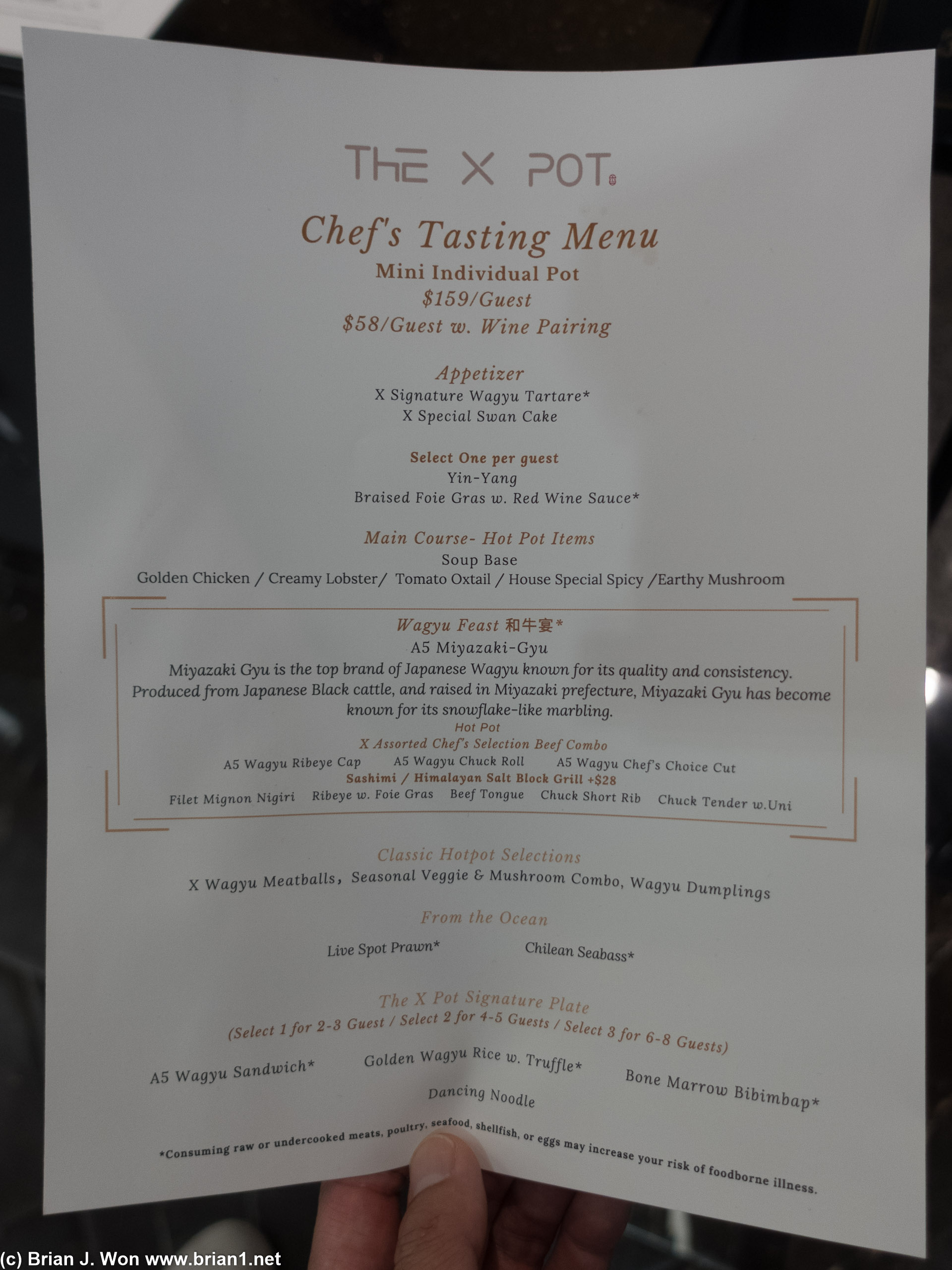Did NOT get the waygu tasting menu.