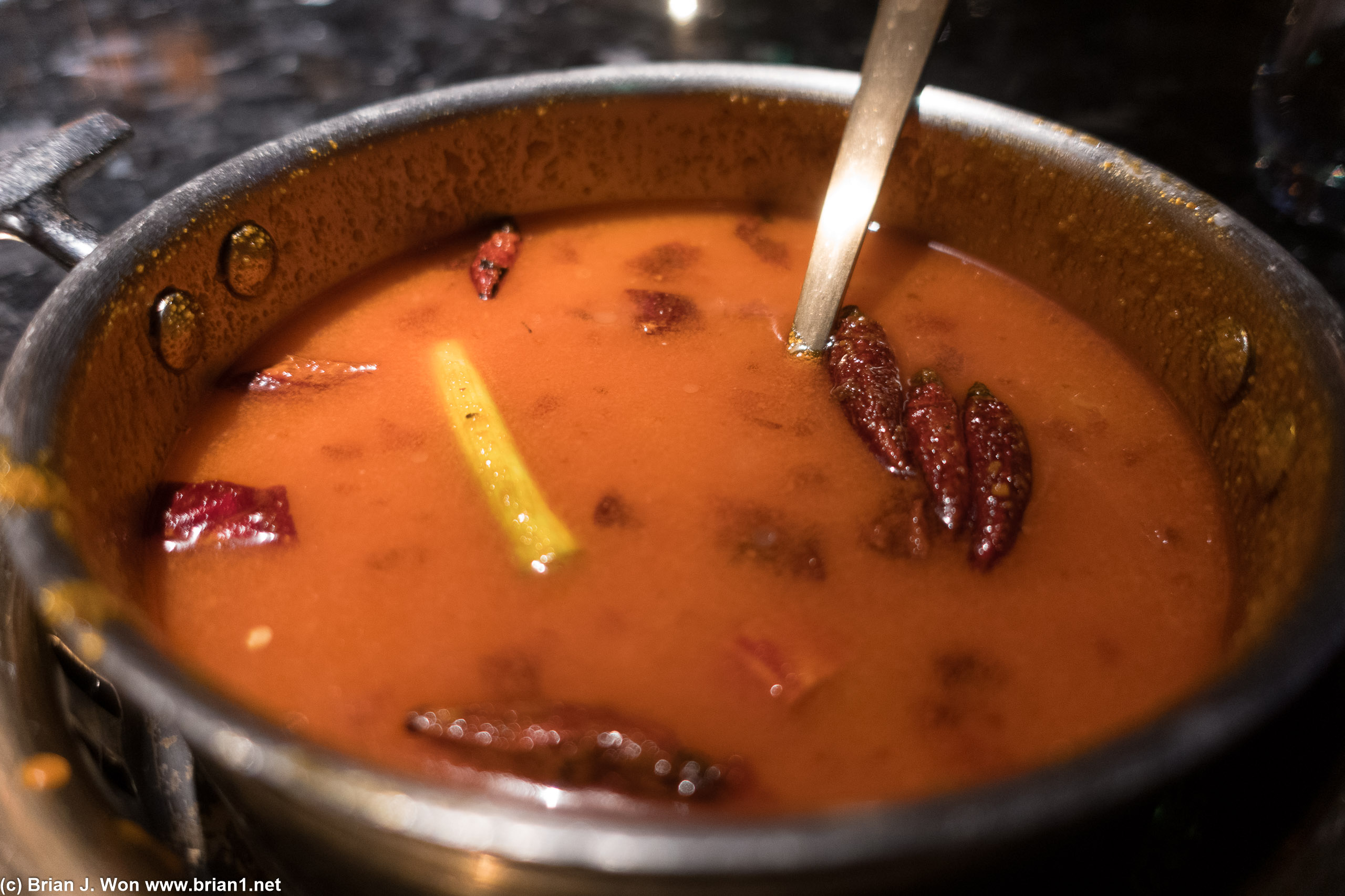 Individual hot pots.